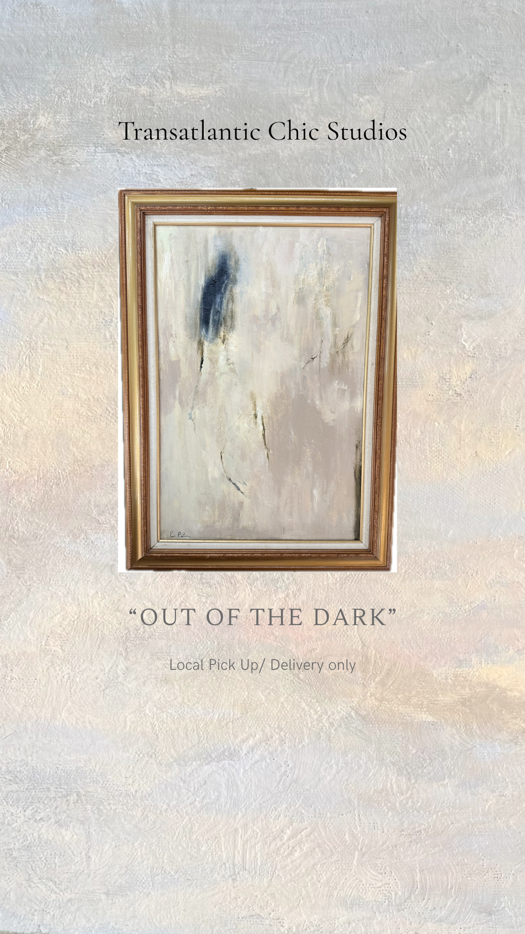 "Out of the Dark" Framed