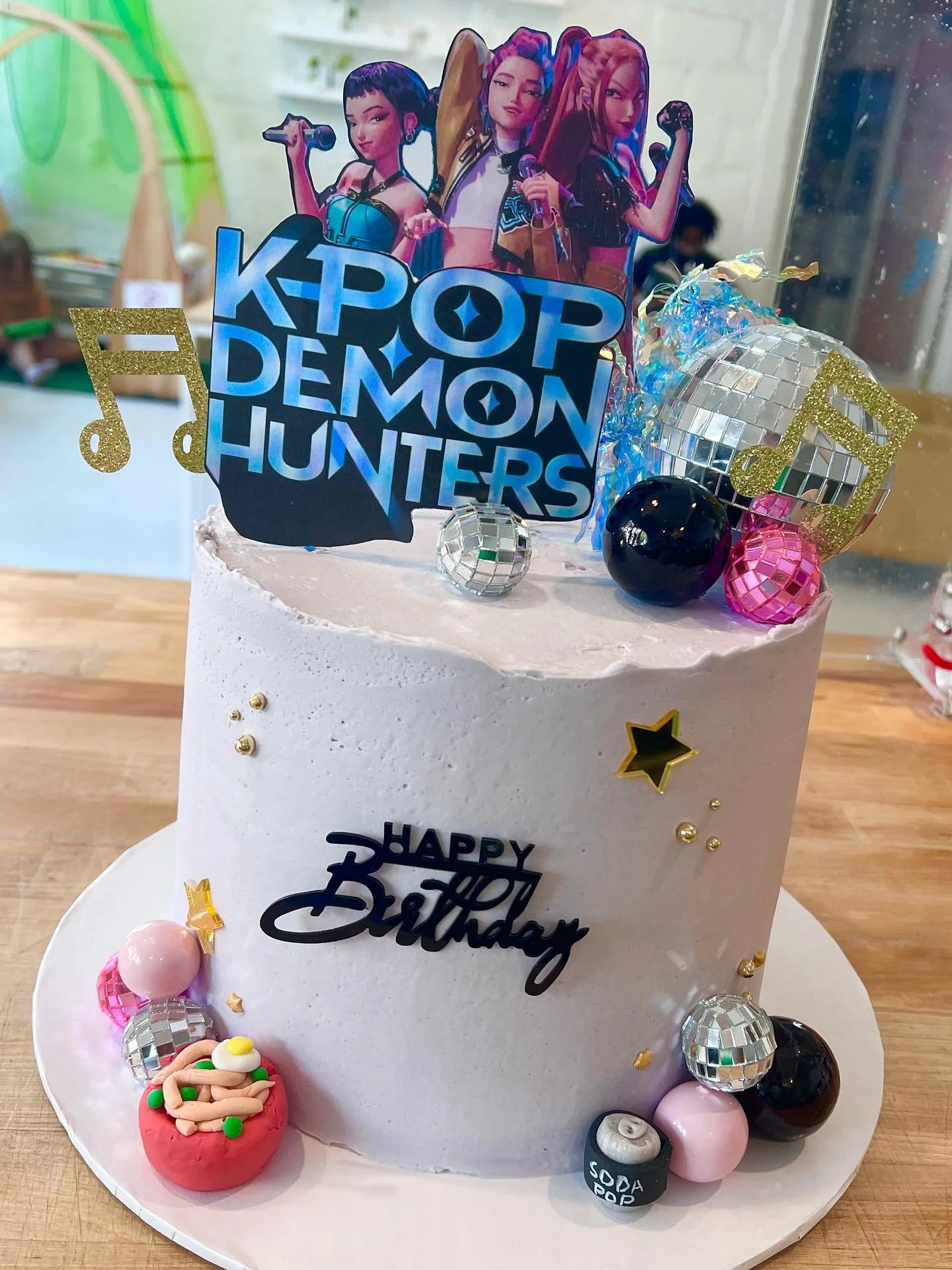 My first KPop Demon Hunters cake. I&rsquo;m sure there will be many more to come!