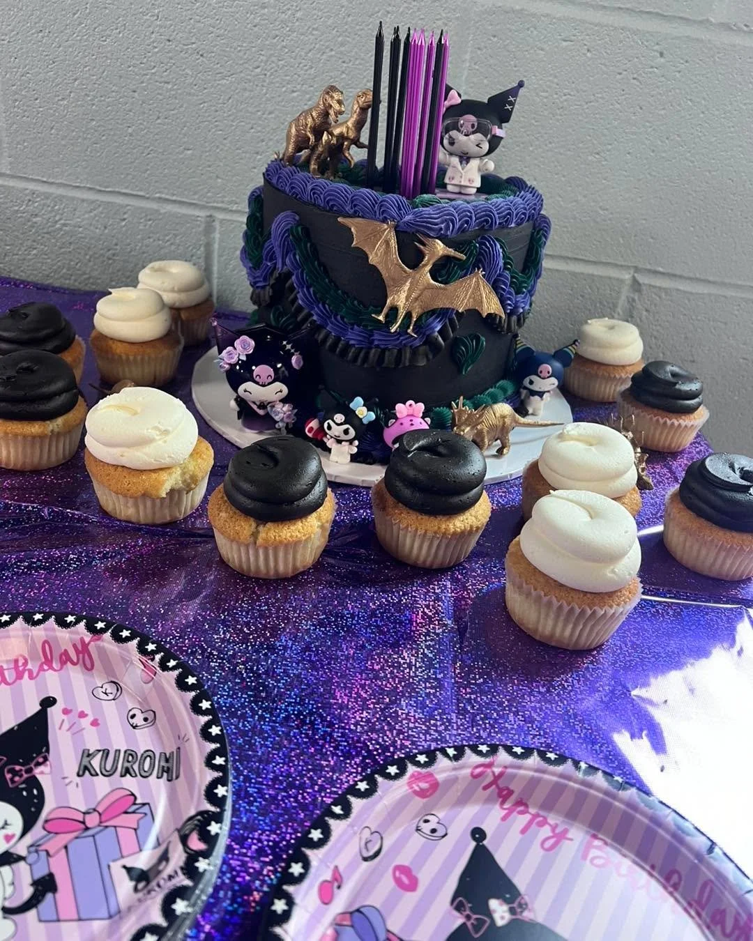 When your own kid requests a dinosaur Kuromi cake for her birthday party, you have to deliver.