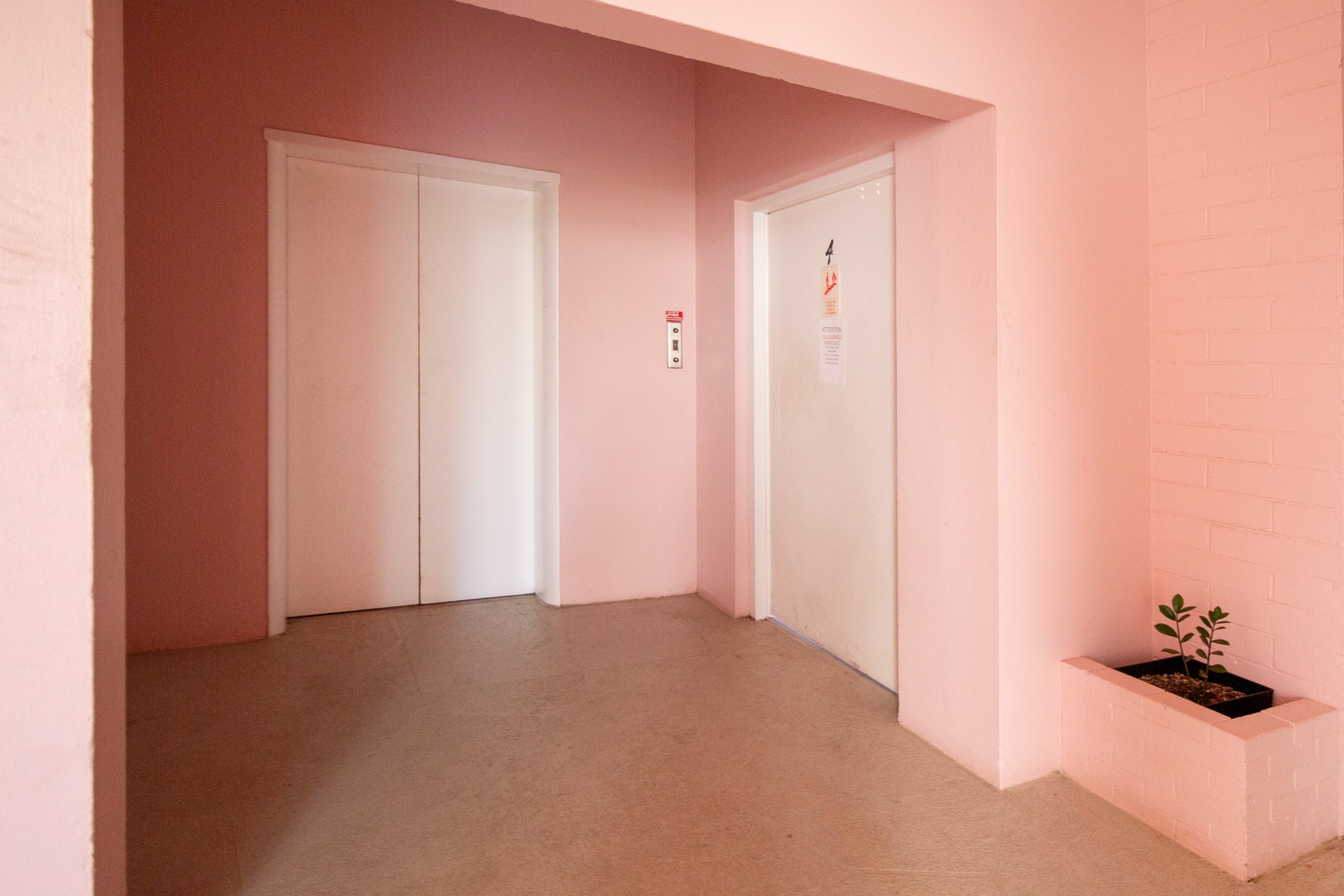 4th floor elevator. Building amenities include secure entry, an elevator, community laundry on the 1st and 2nd floors, a saltwater pool, bike racks, a trash chute, and an on-site manager.