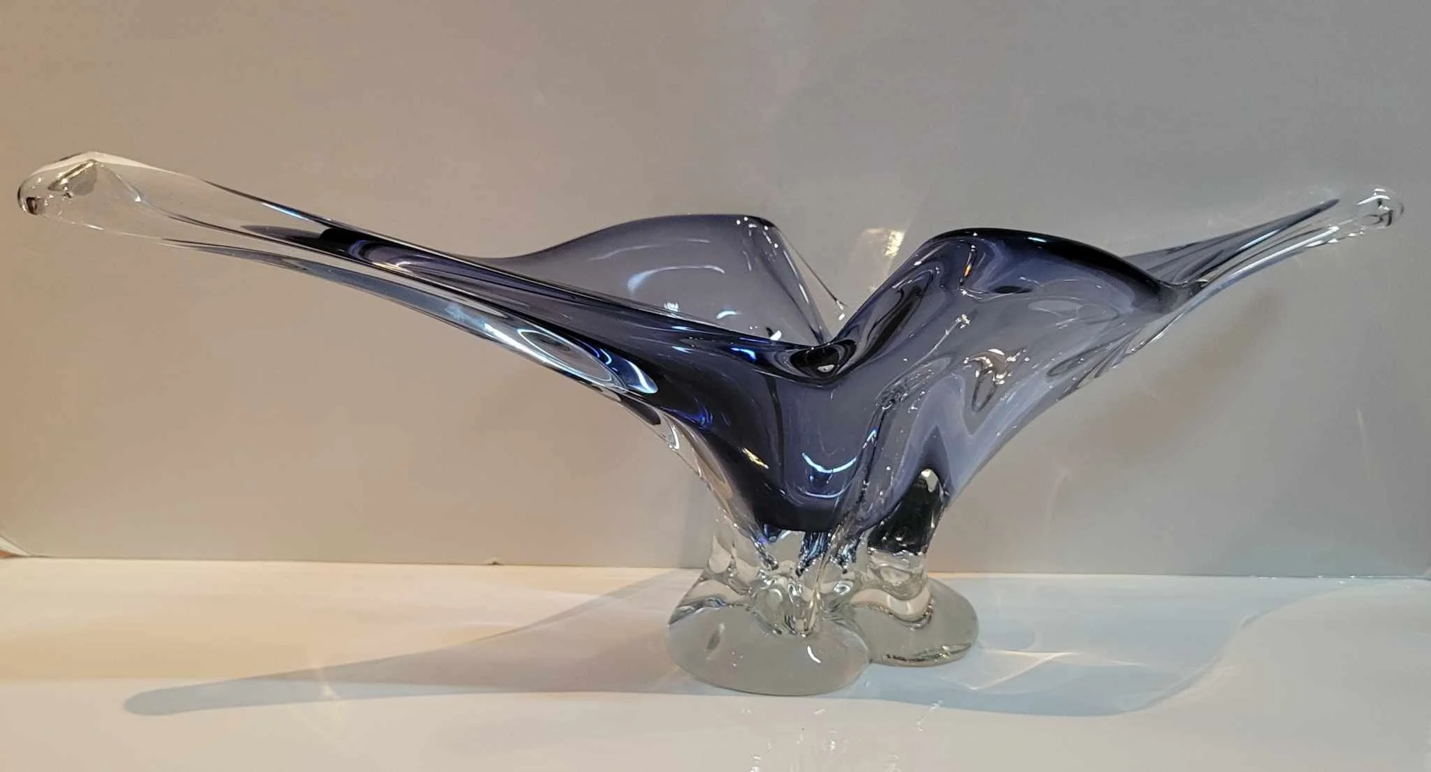 A unusual Chalet "gondola" in the coveted Chalet "purple." From the collection of Gionny Gueli. Etched Chalet Canada."