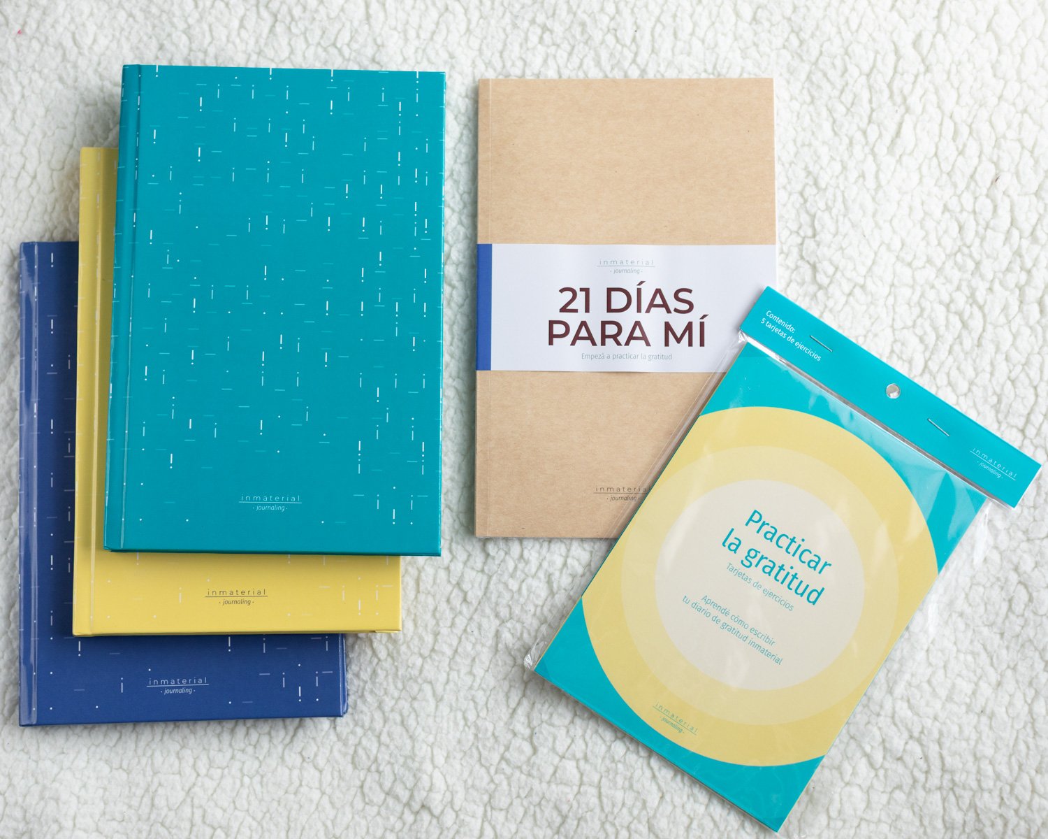 Kit gratitud Premium: un diario de gratitud + 21 días para mí + tarjetas guías (vos seleccionás tu color de diario)