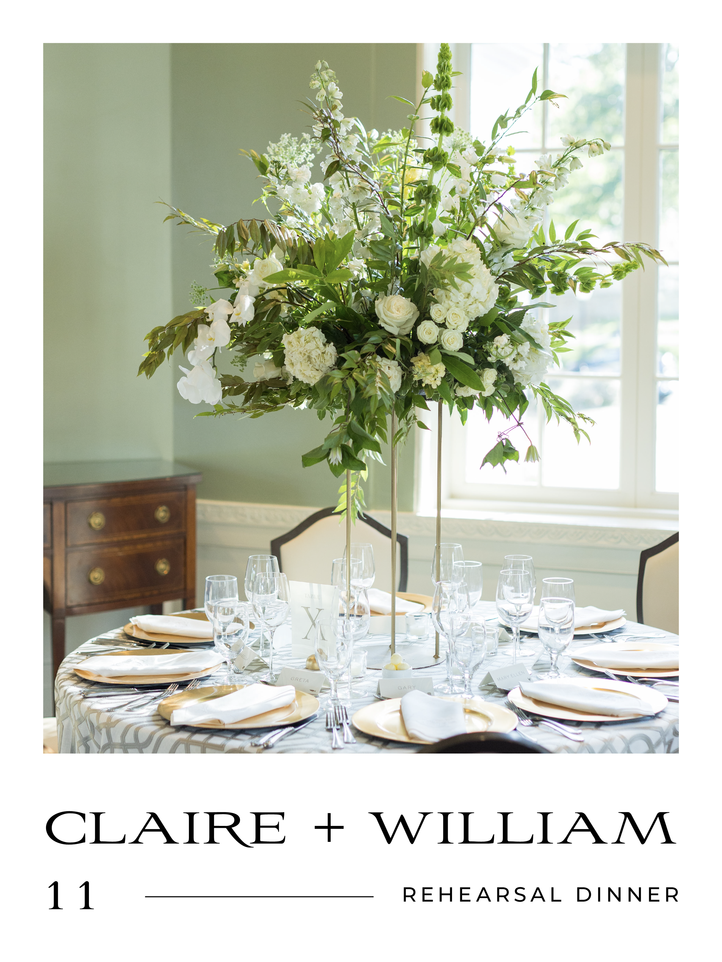 Claire and William, Rehearsal Dinner