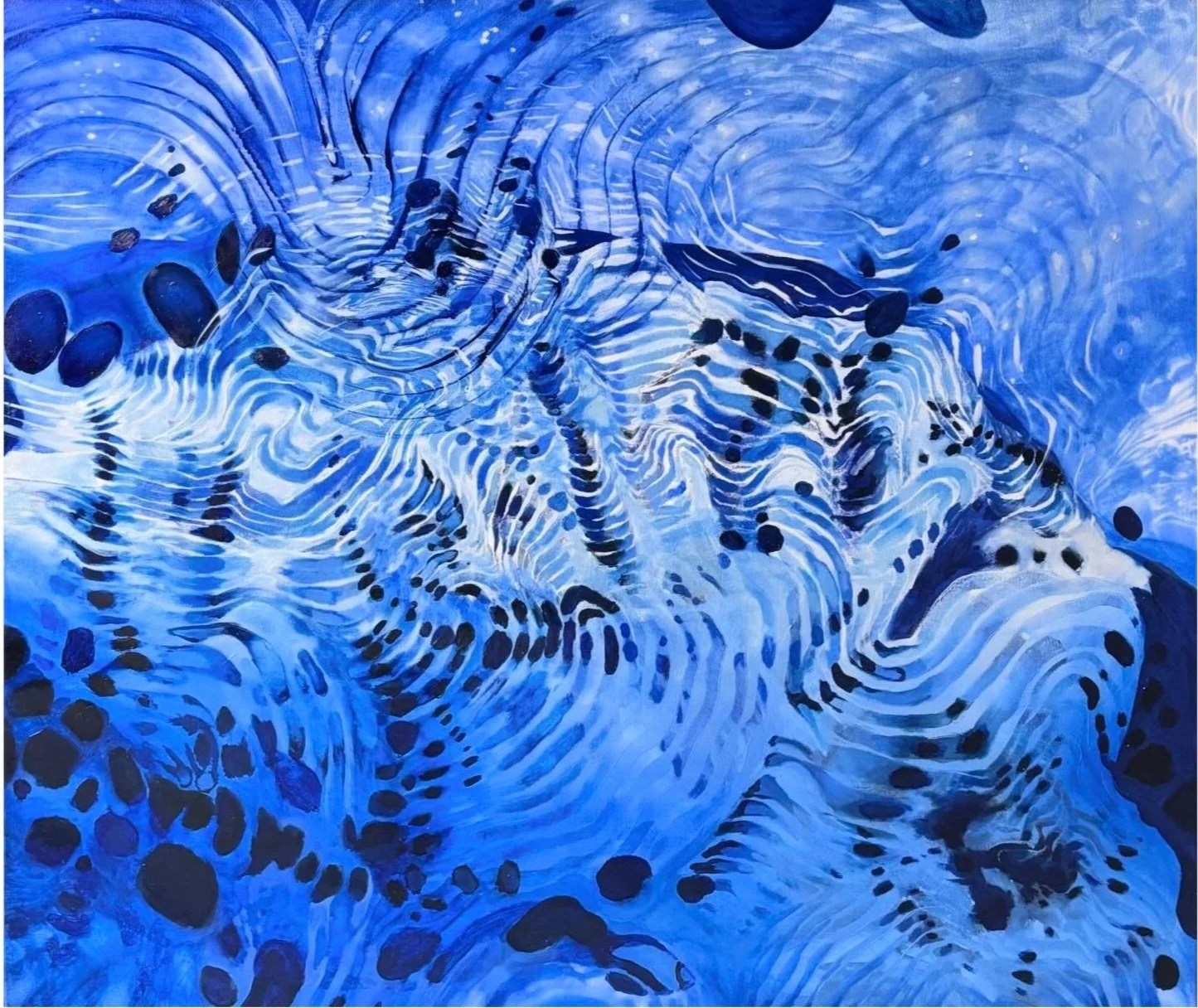 'The Water Spirit'
42"x36"
Acrylic, oil, pastel on canvas