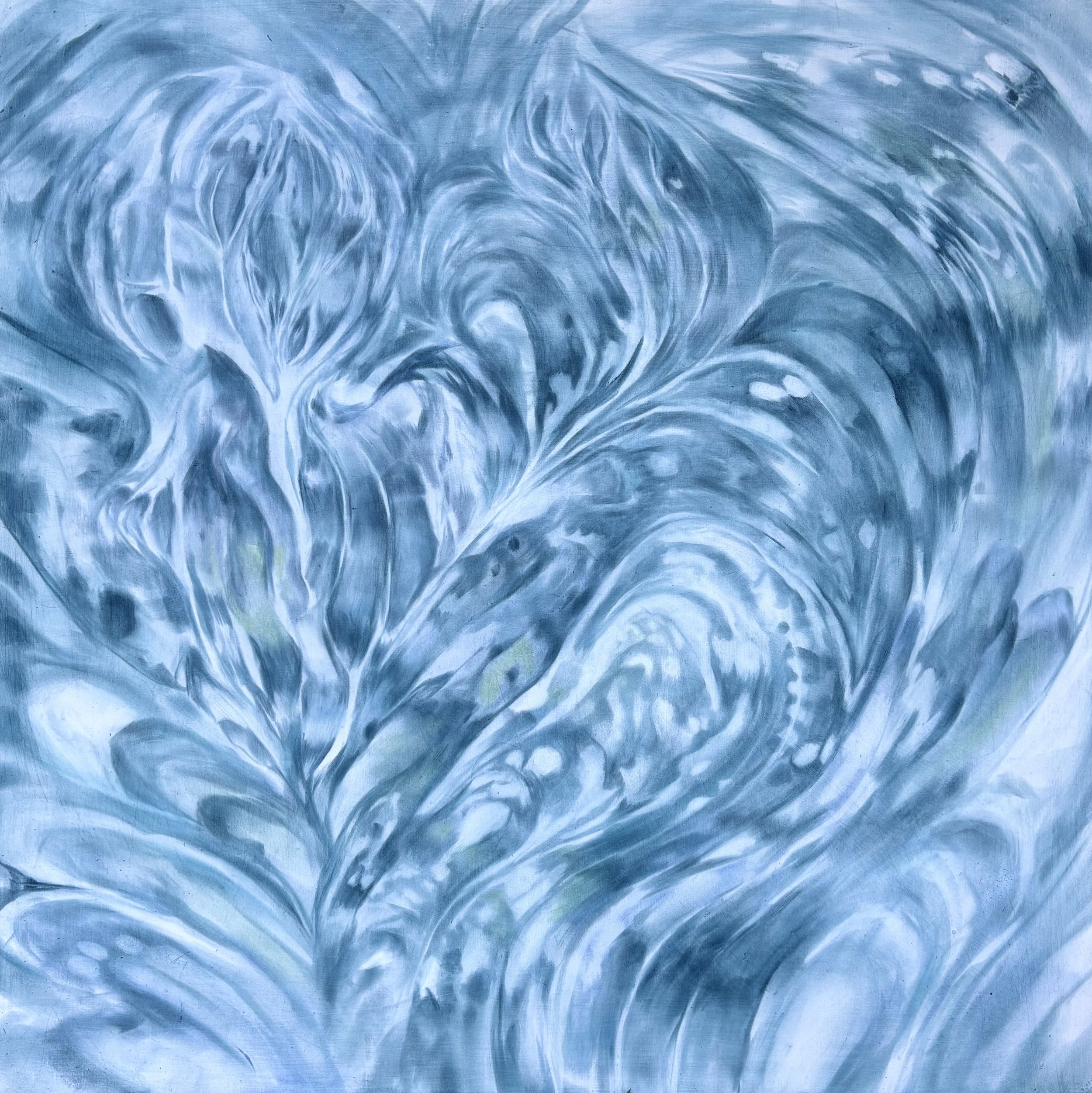 'Flow' 20"x20" Pastel on panel, $1,250