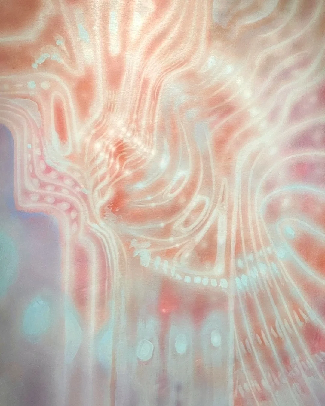 'My God, It's Full of Stars'
32"x42"
Acrylic, pastel on Canvas