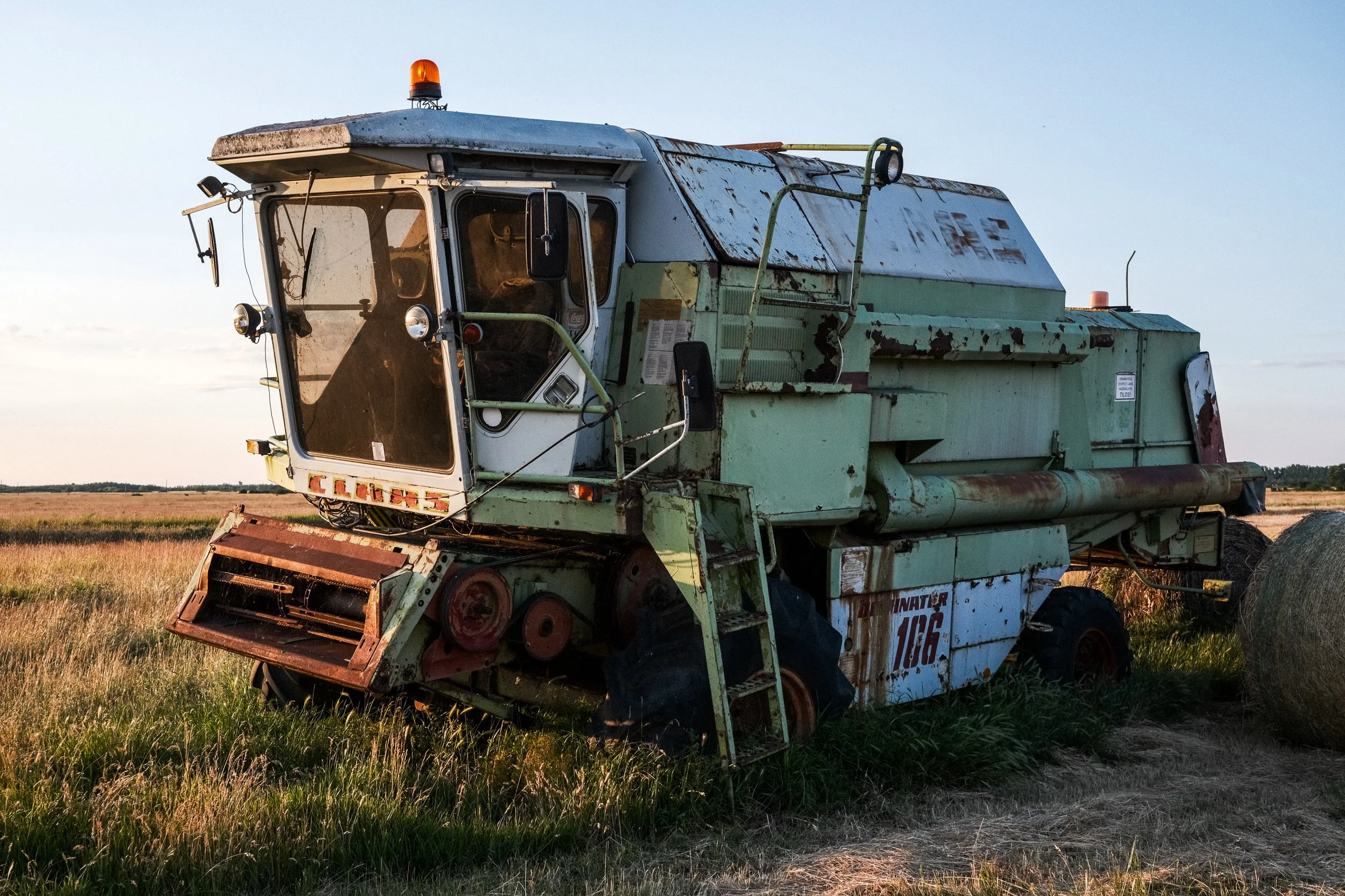 Unused combine harvester