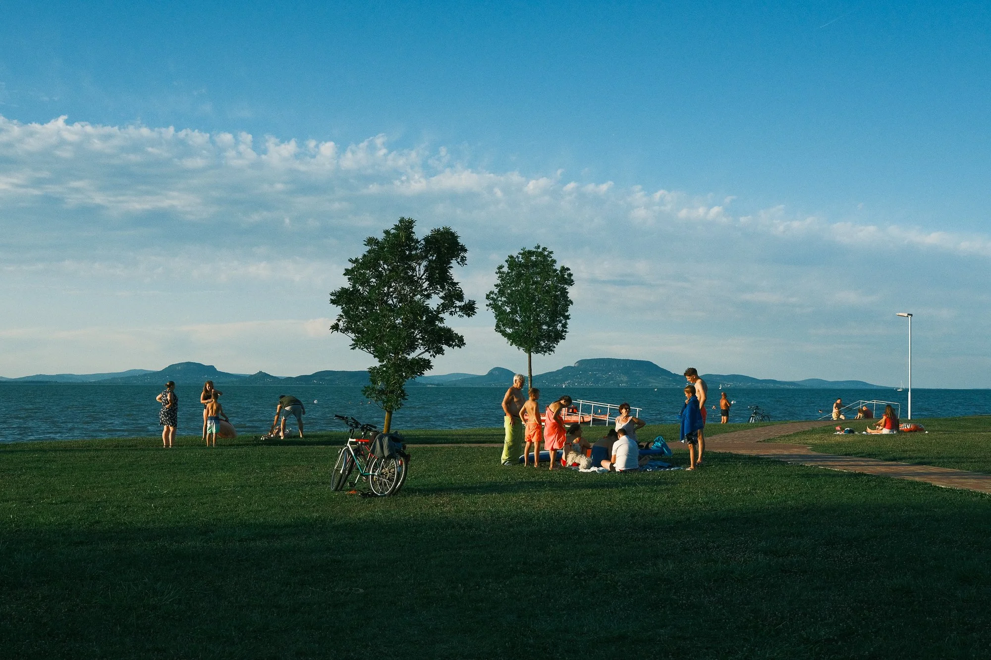 Evening in plein-air