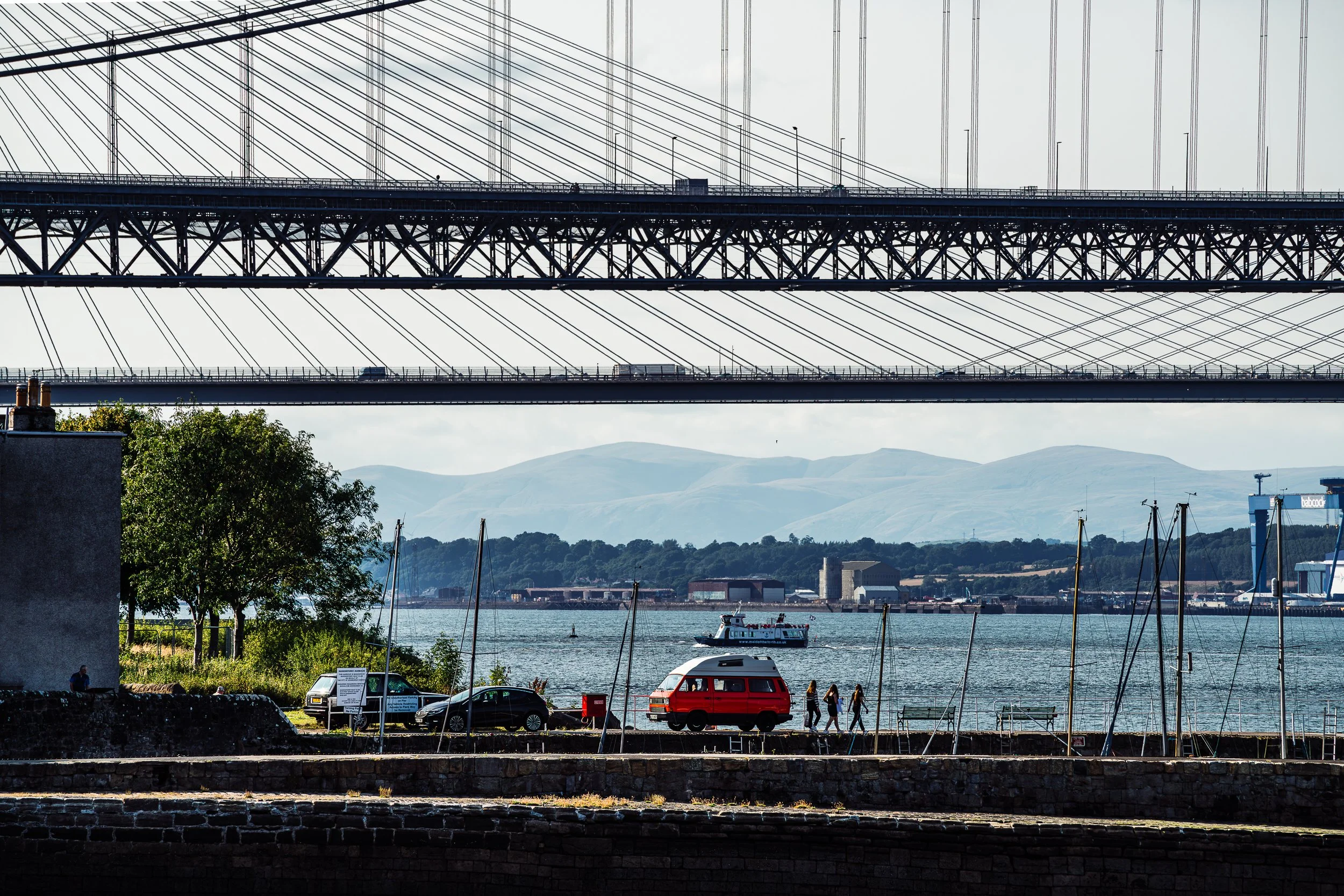 Queensferry Crossing Bridge. South Queensberry. Scotland. 2024.
