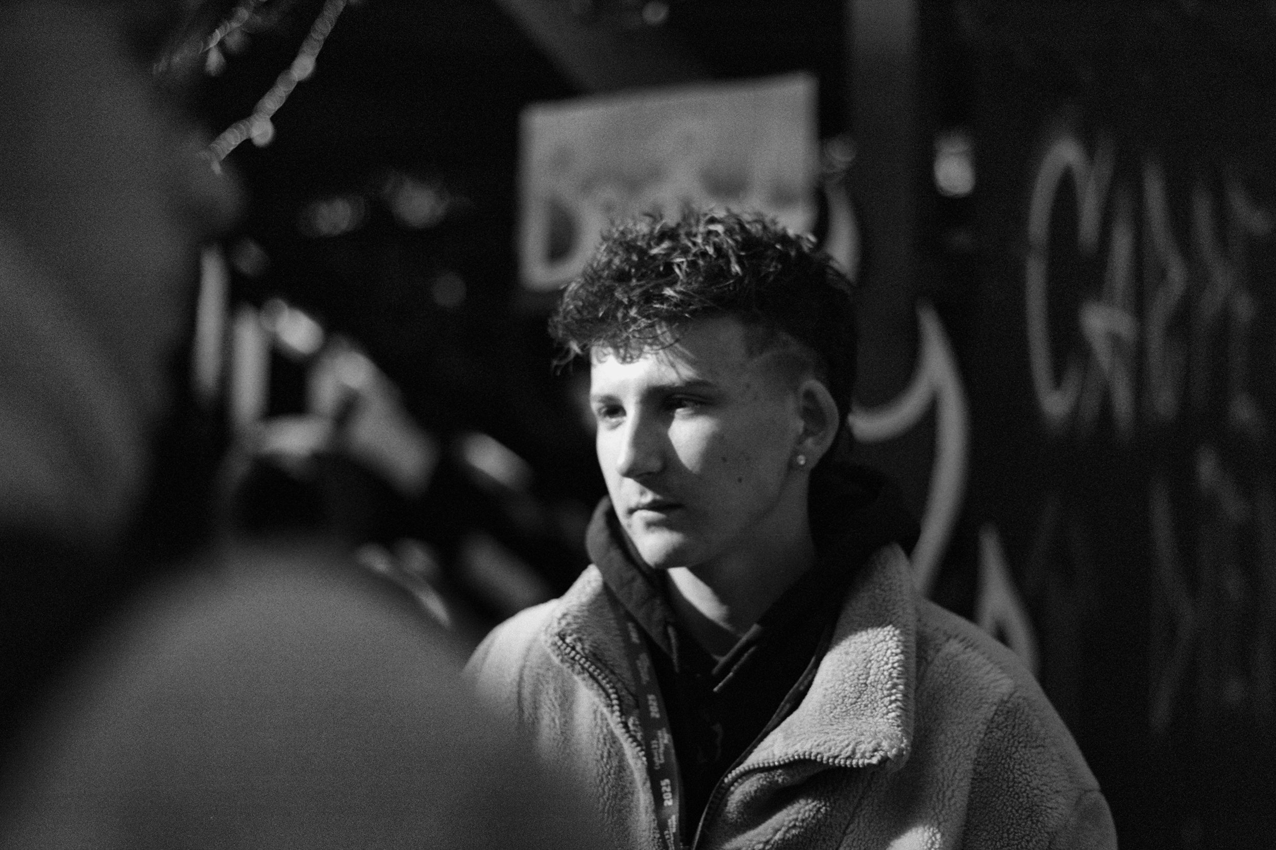 Gergő, a high school art student who was a candidate for student mayor at a famous local event. He came in second, fell apart a bit under the pressure, but learned a lot from it. He is preparing for art university. 2025.