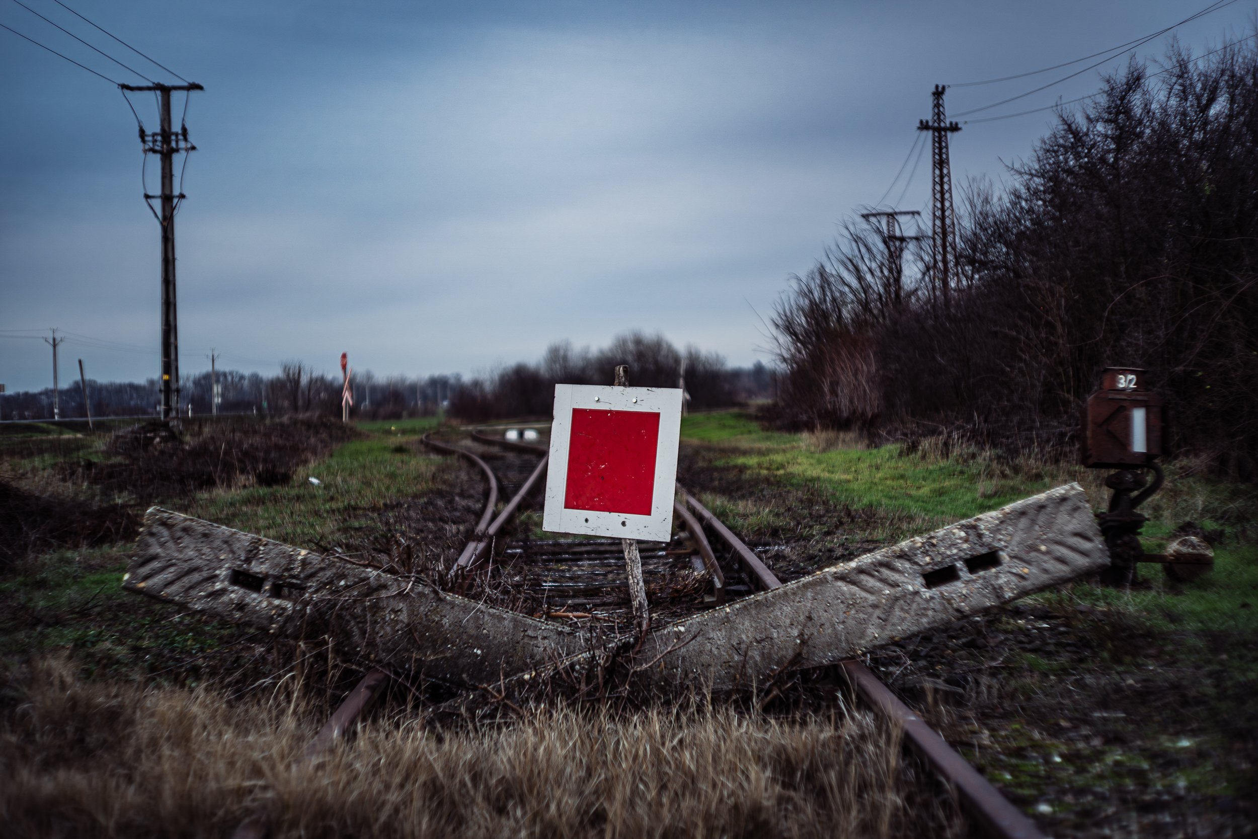 A long-disused industrial train track. 2025.