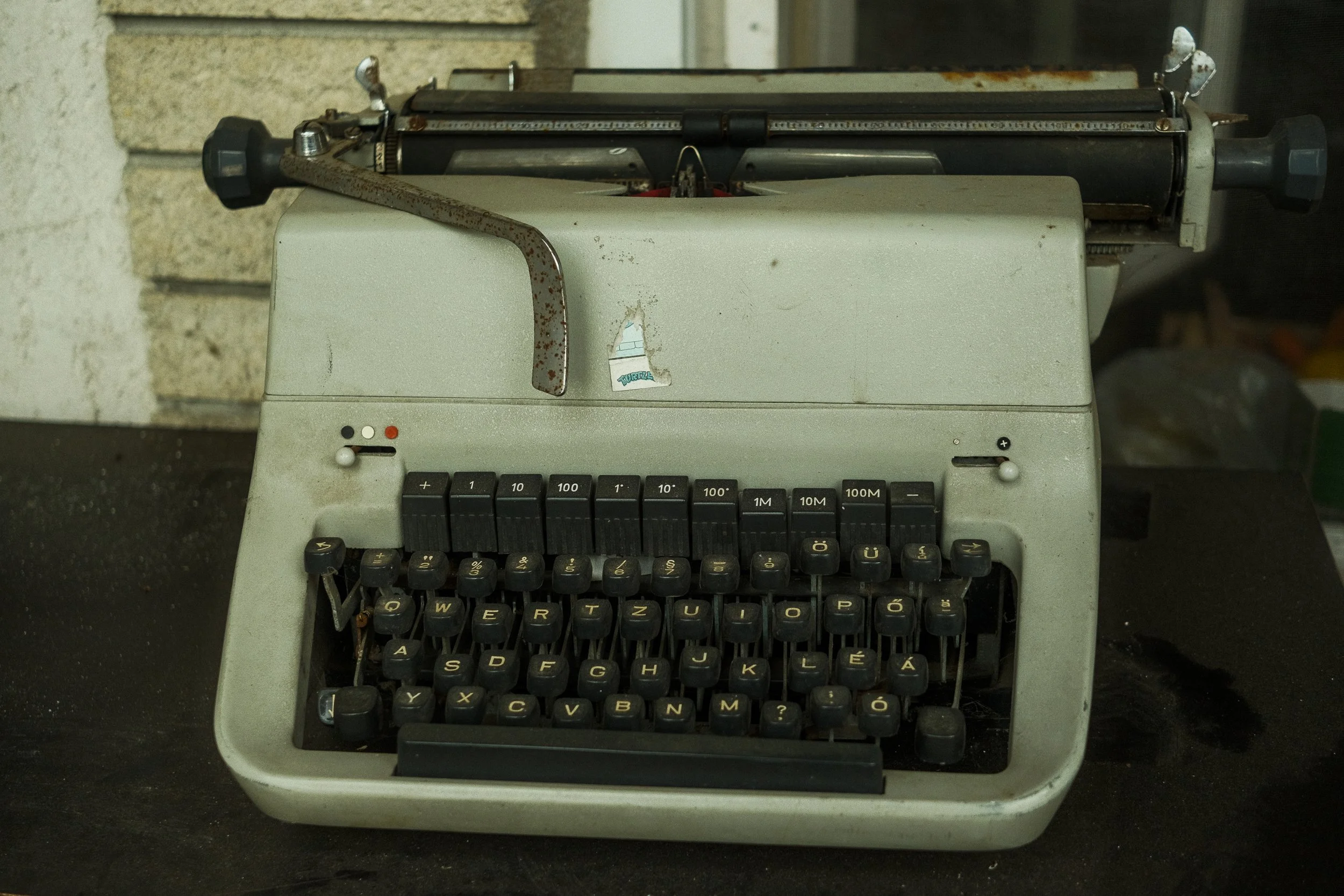 Old family typewriter