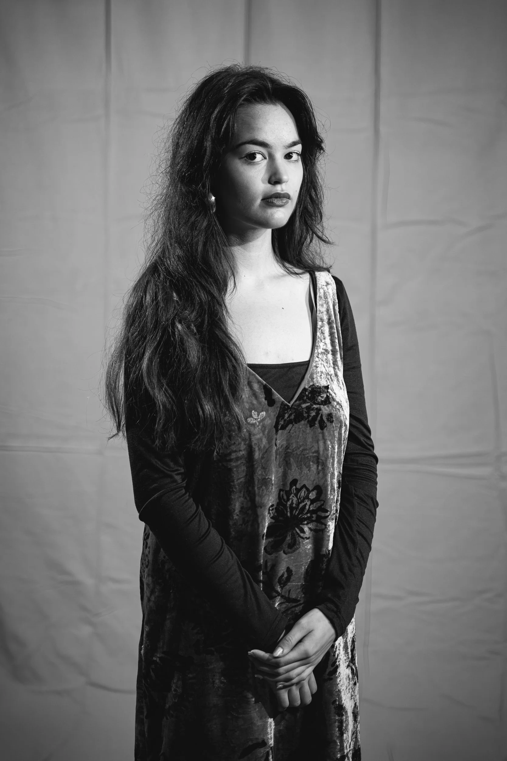 Kira posing as a model. 2025.
