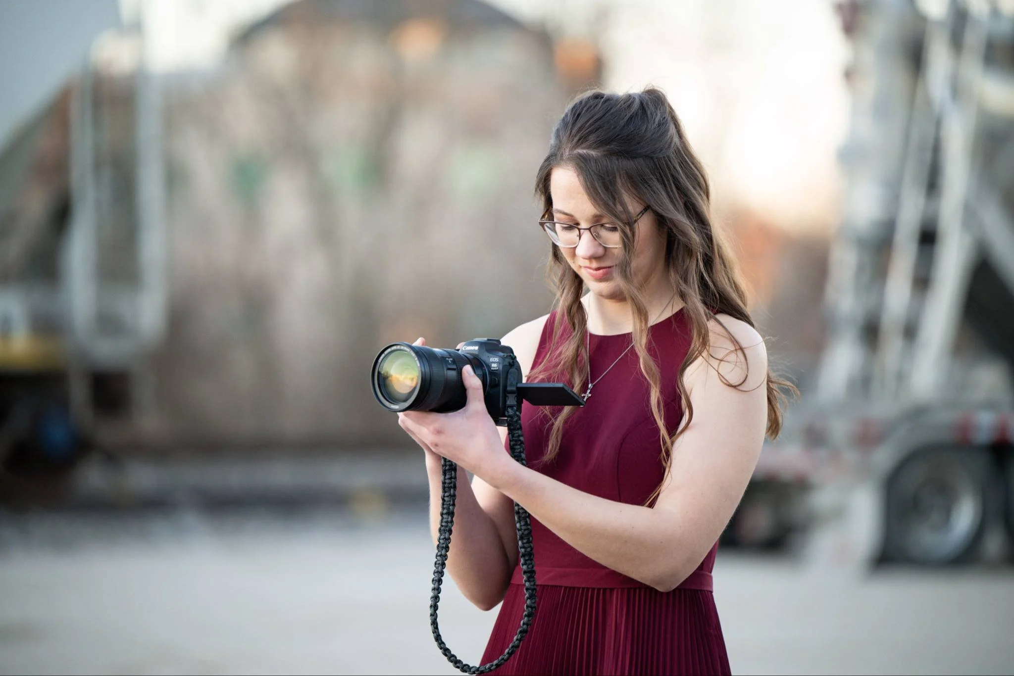 Juggling bridesmaid duties and filming a little