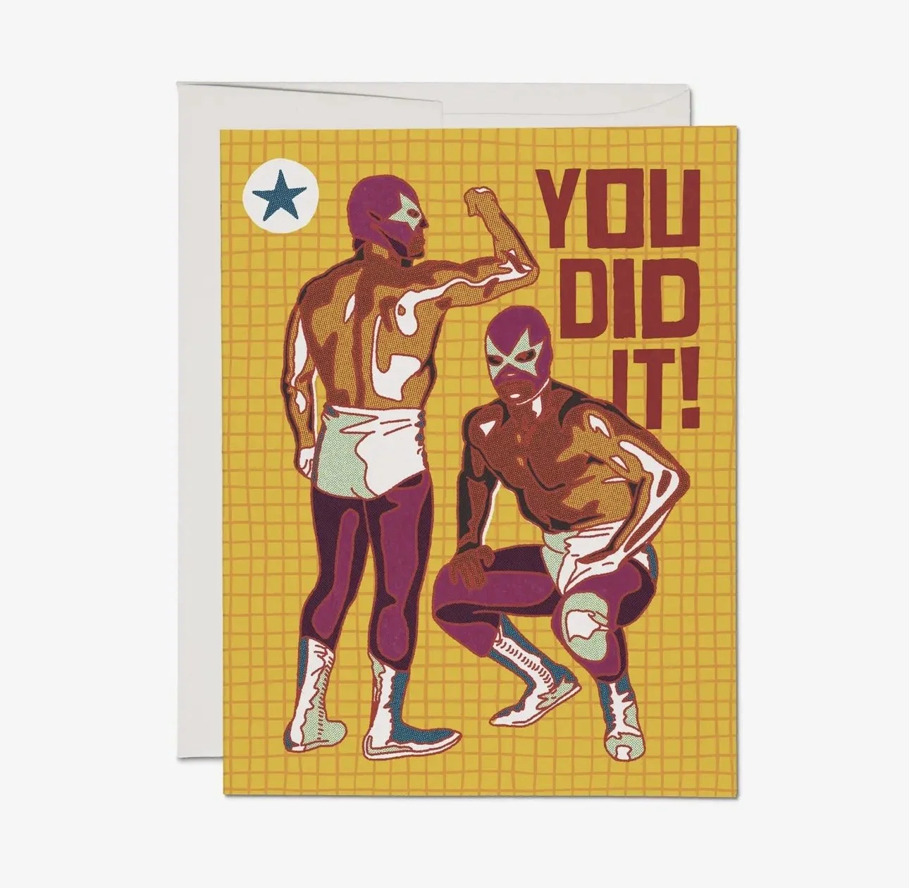 Luchador Congrats Greeting Card