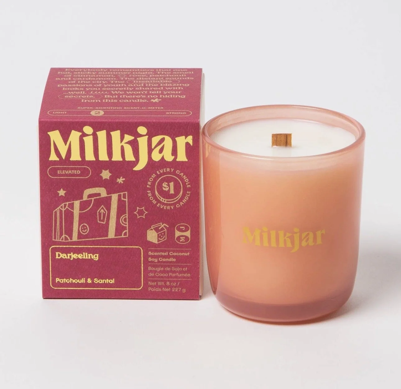 Darjeeling Patchouli & Santal Coconut Soy Candle
