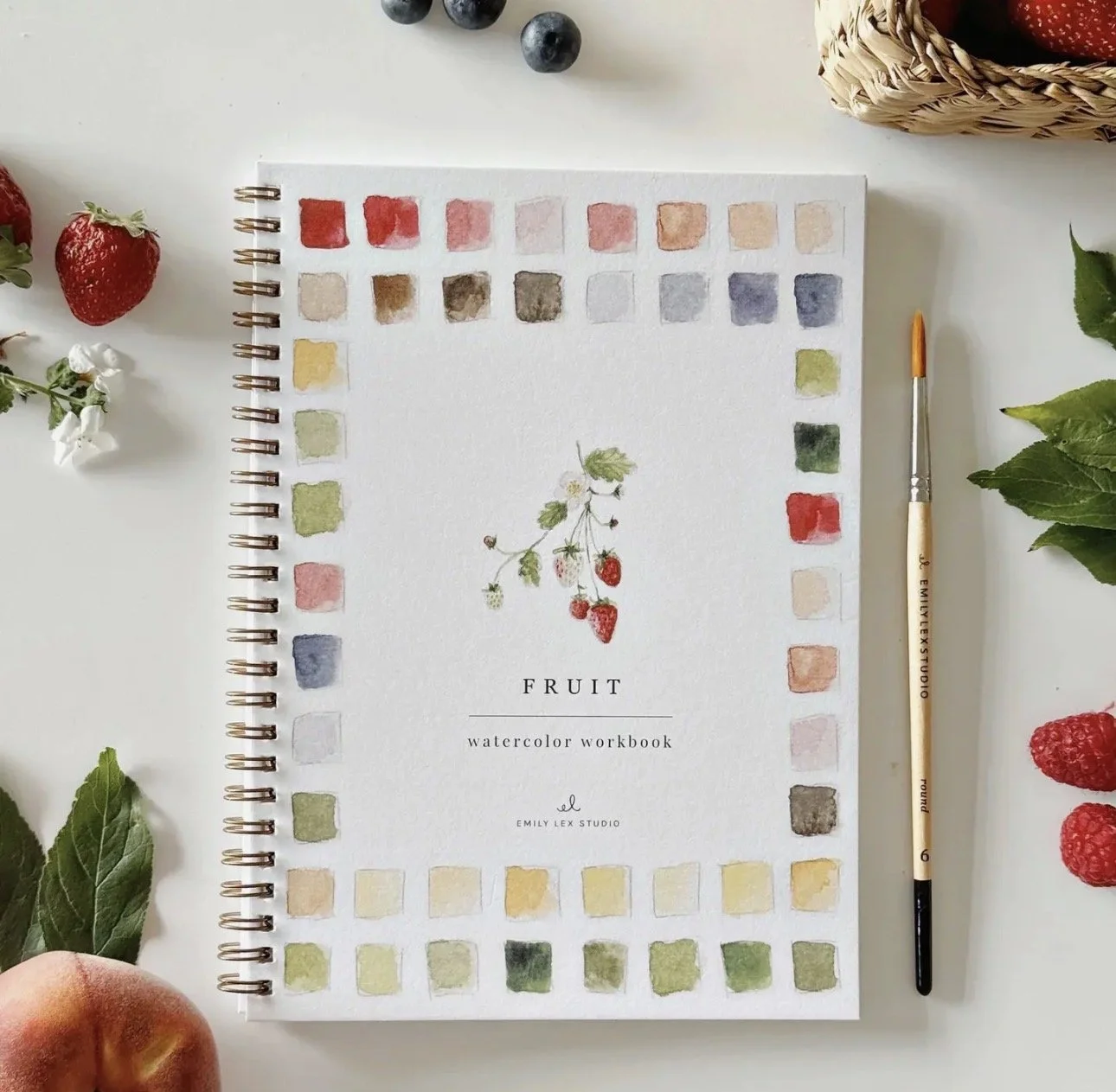 Emily Lex Studio Fruit Watercolor Workbook