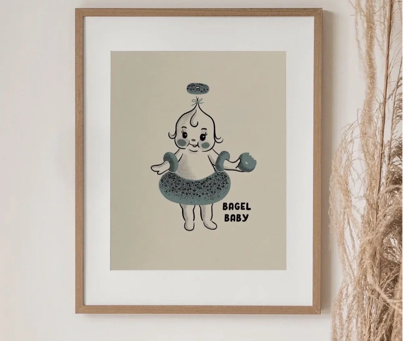 Bagel Baby Food Lover Art Print