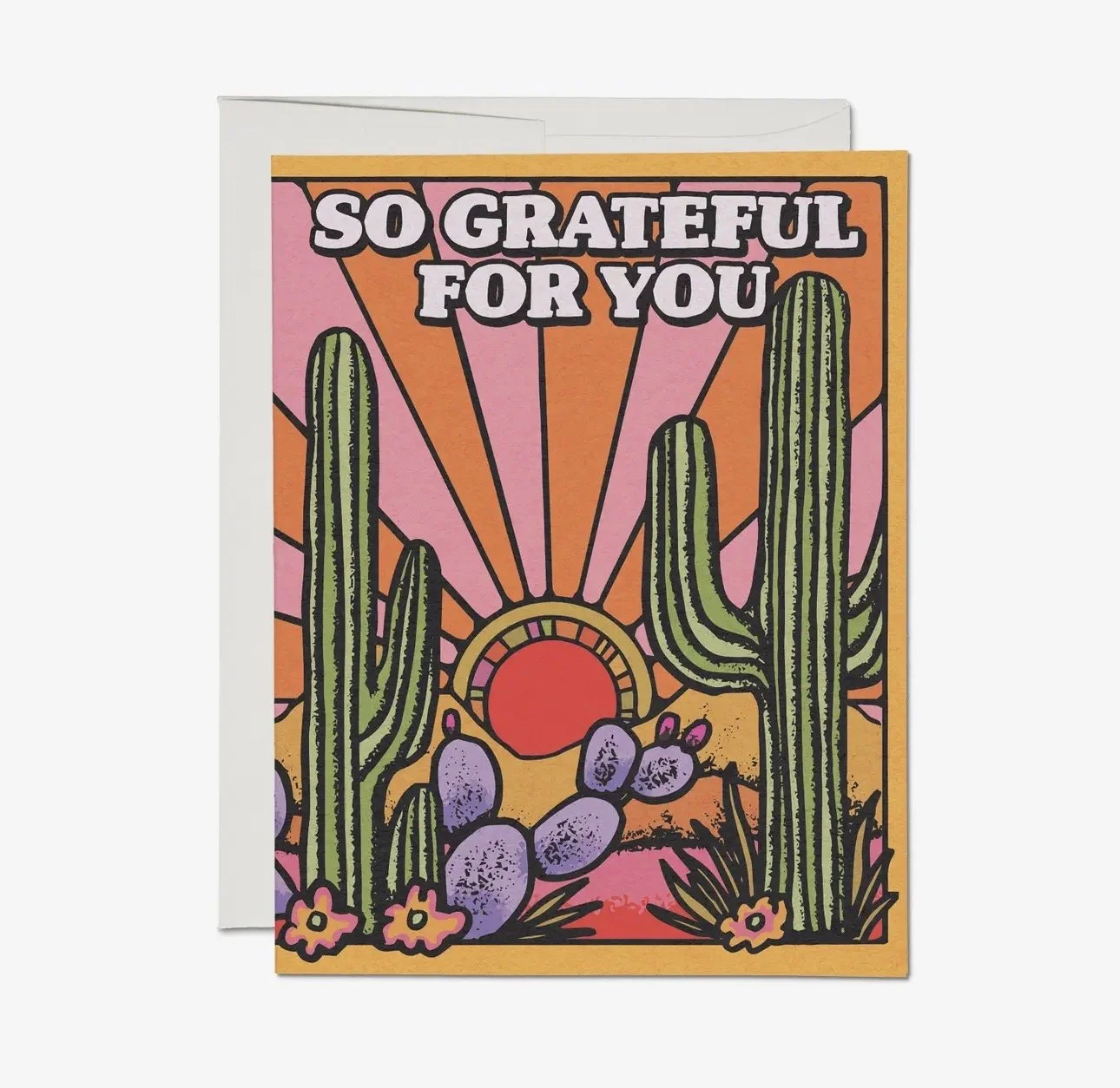 Grateful Cacti Greeting Card