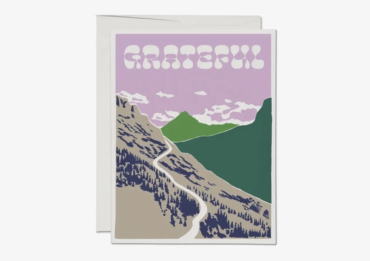 Gratitude Mountain Thank You Greeting Card