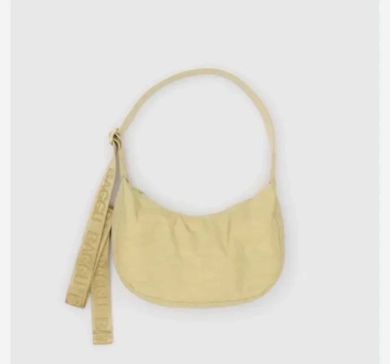 Small Nylon Crescent Bag Butter