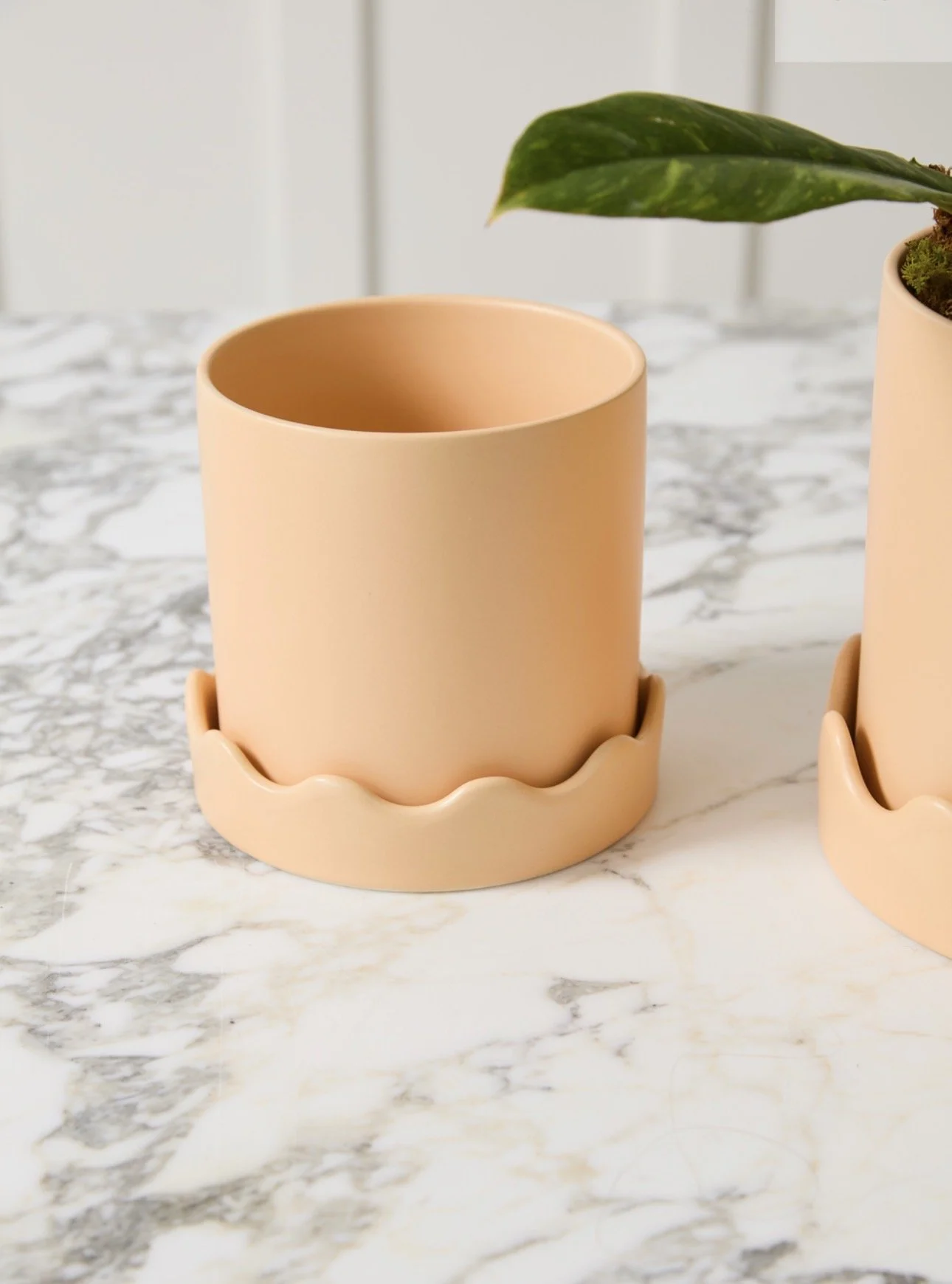 Peach Pissaro Pot 5.75"