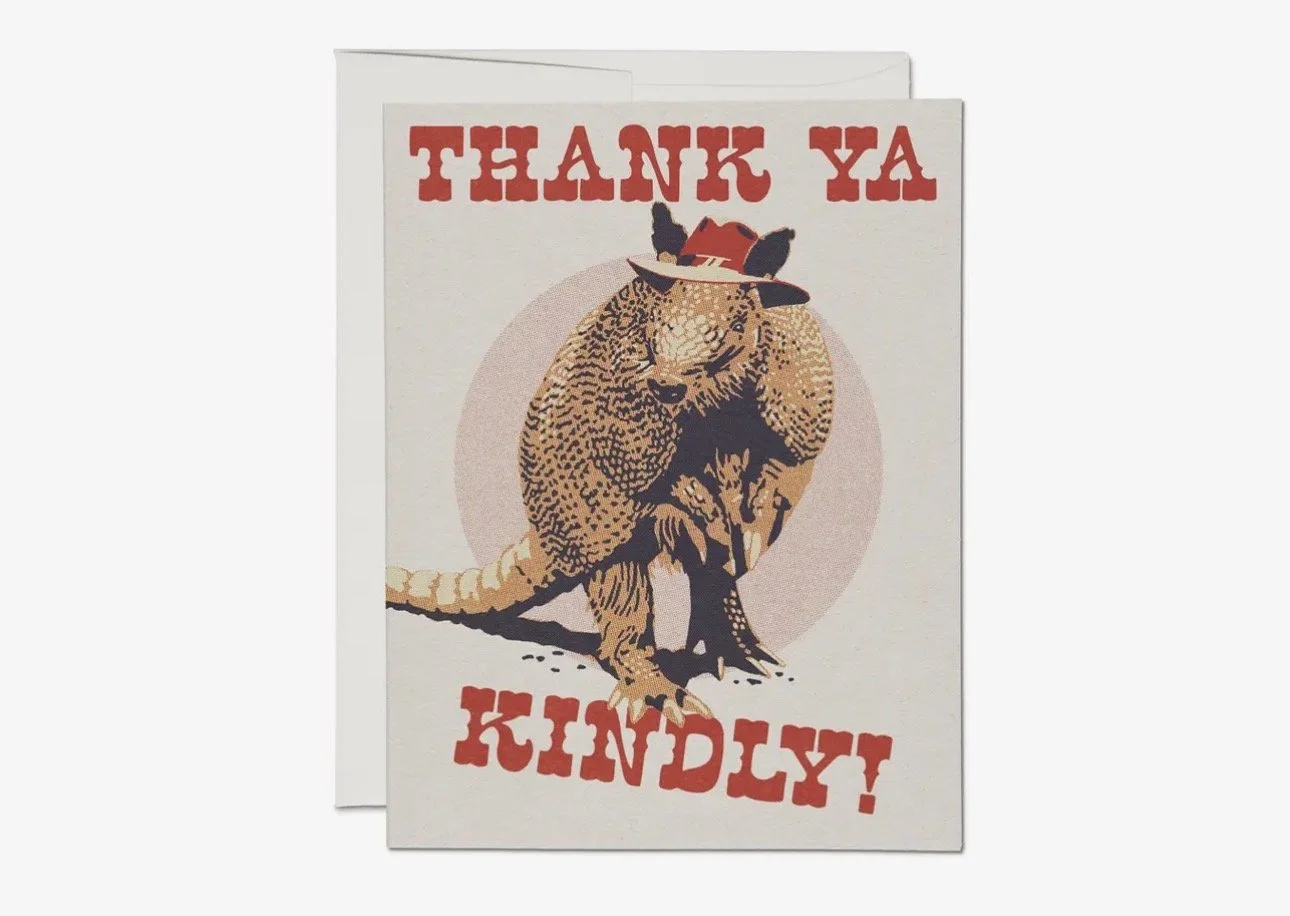 Thank Ya Kindly Thank You Greeting Card