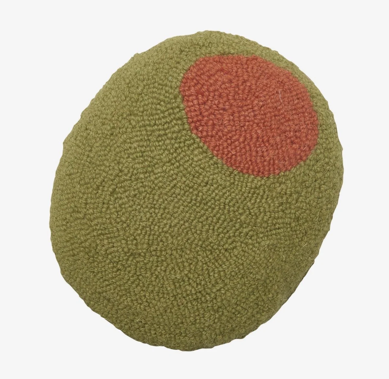 Olive Shaped Hook Pillow by Ampersand