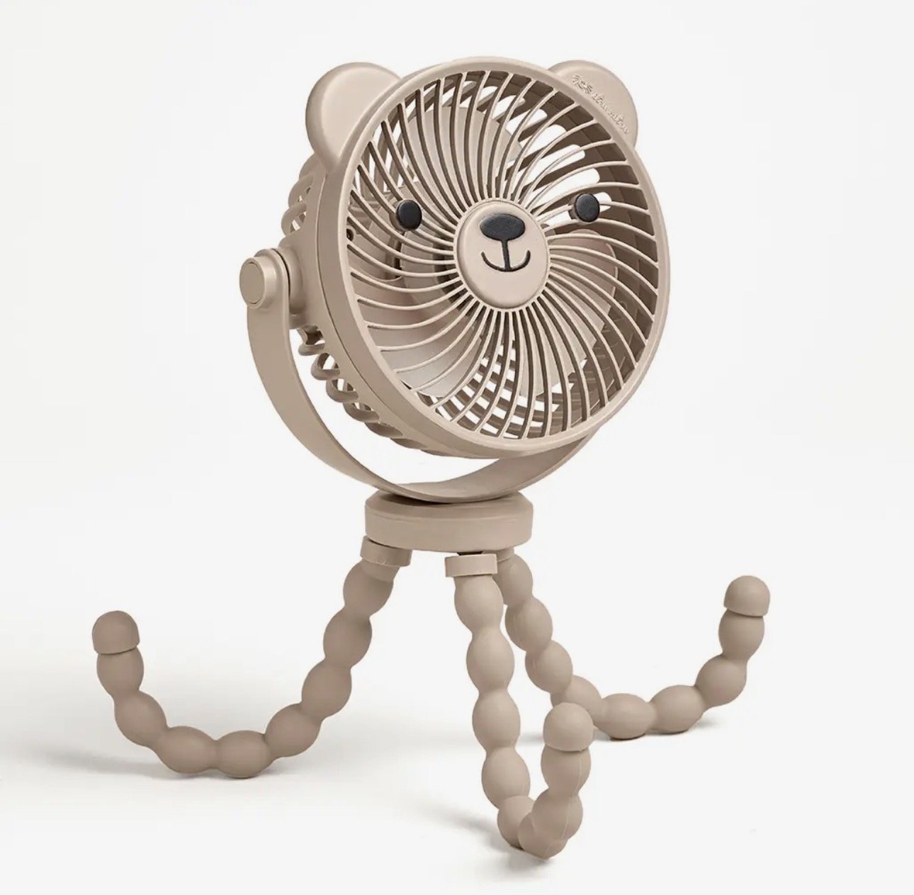 Itzy Breeze Taupe 3-Speed Stroller Fan