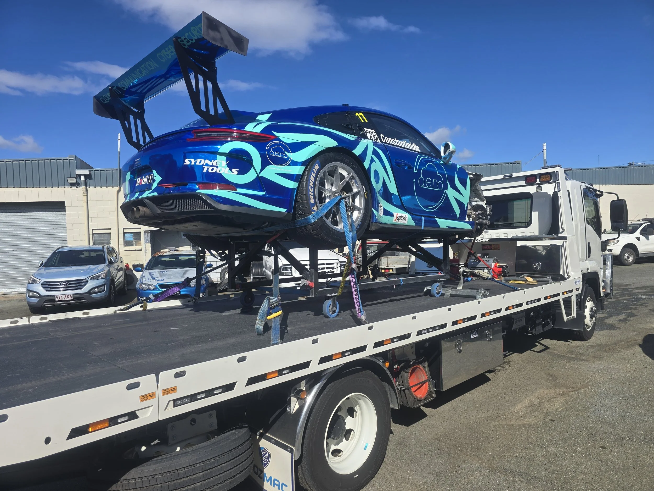 Porsche 991 on rotisserie&nbsp;