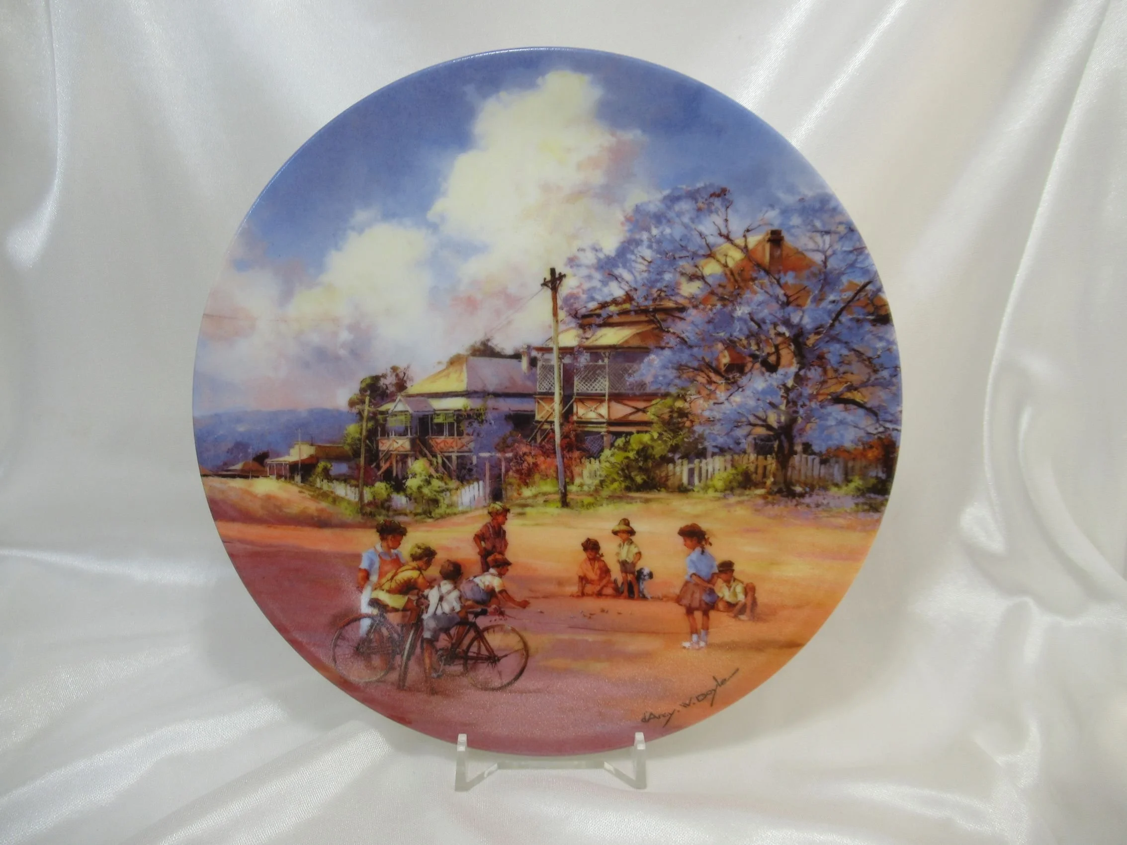 Rosies Vintage and Nik Naks Vintage Limited Edition Art Display Plate D'Arcy Doyle "For Keeps" Bendigo Pottery Australia.