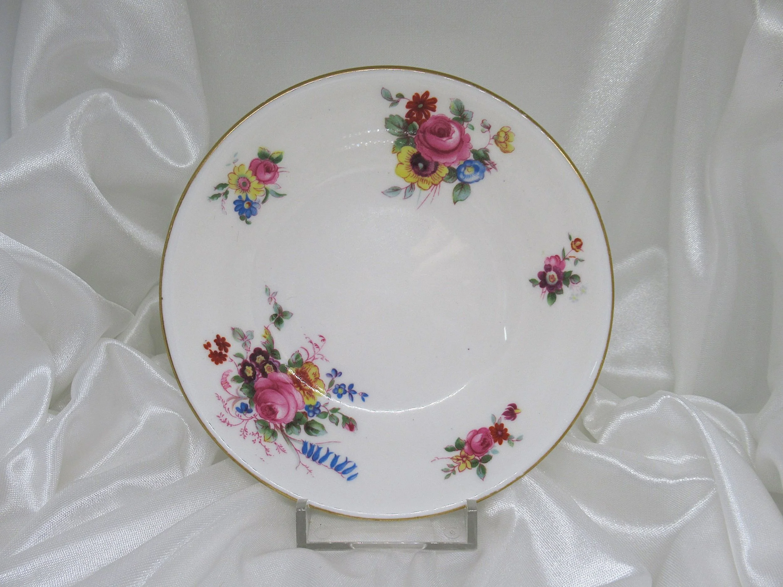 Vintage Royal Doulton England Floral Bouquet Trinket Dish
