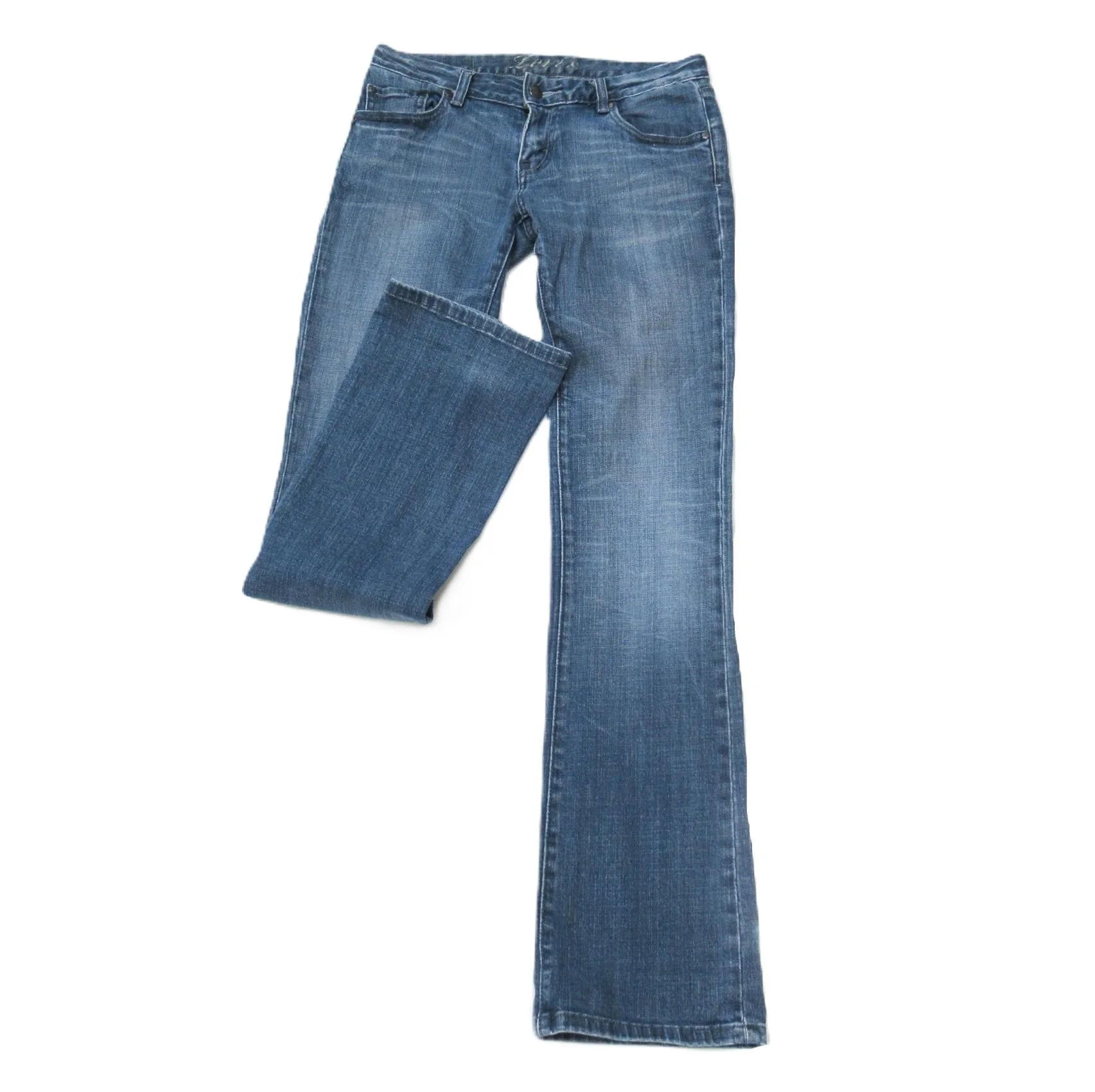 Rosies Vintage and Nik Naks Vintage Levi's 808 Low Rise Bootcut Jeans - Medium Wash Blue Denim Ladies (Size 10 / L33)