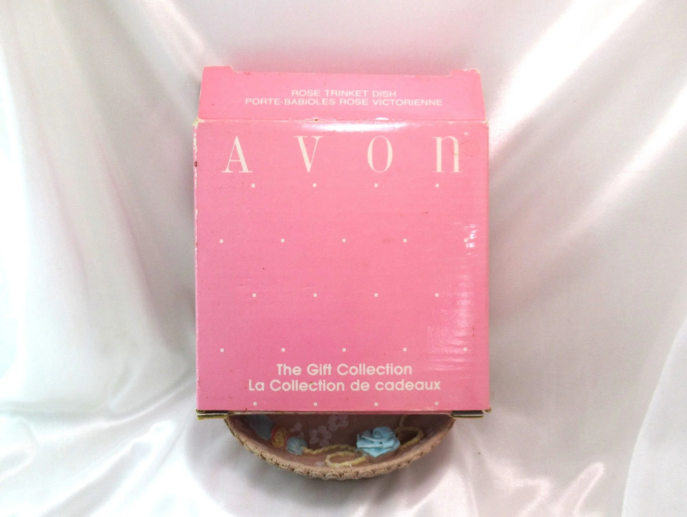 Rosies Vintage and Nik Naks Vintage 1992 Jewellery Tray Rose Trinket Dish by AVON The Gift Collection Series