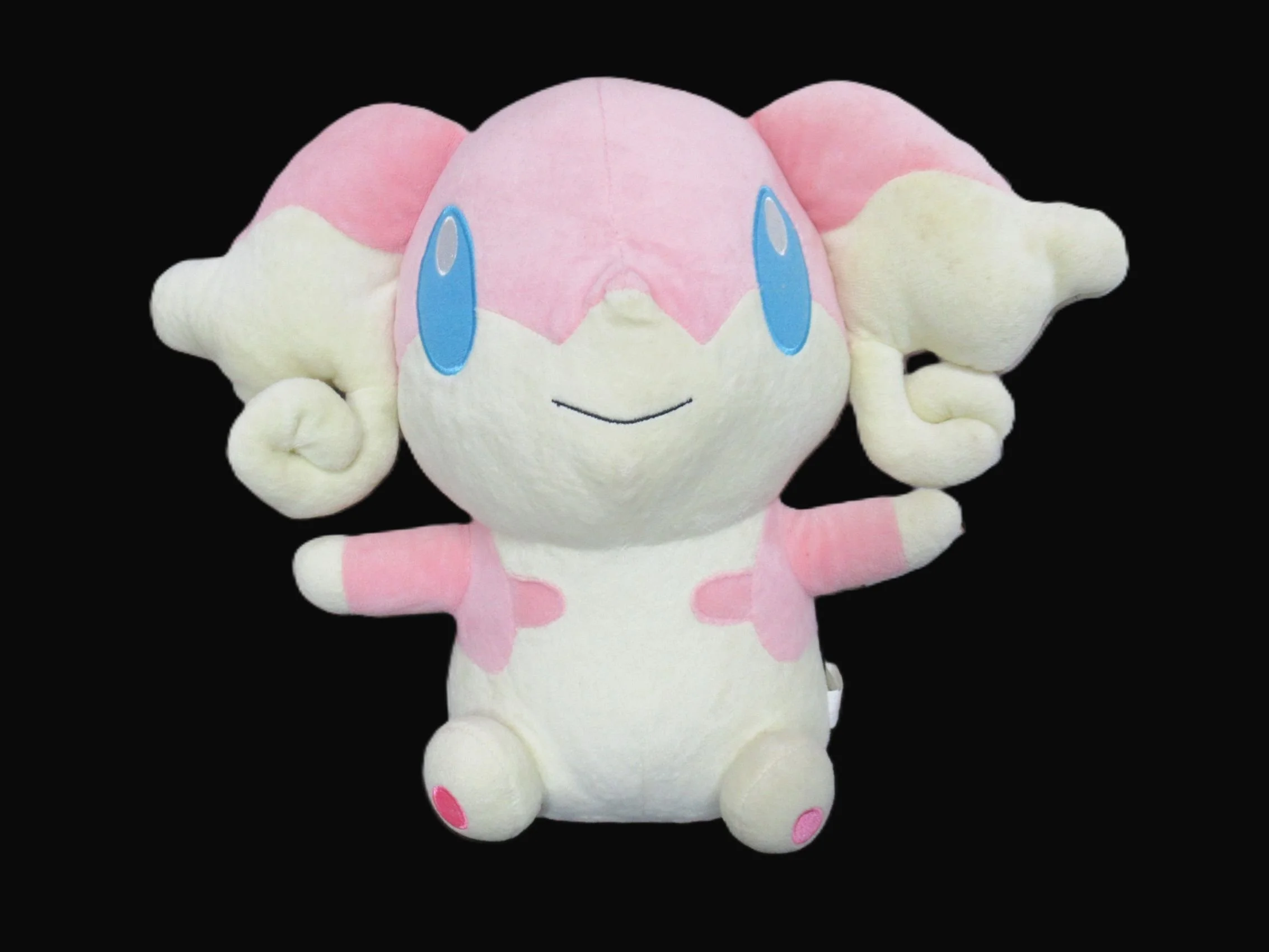 Rosies Vintage and Nik Naks Official Pokémon Audino Sitting Plush 11" Anime Collectible Stuffed Toy 2013