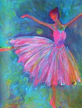 Acrylic on canvas. 15x22" Ballet Bliss