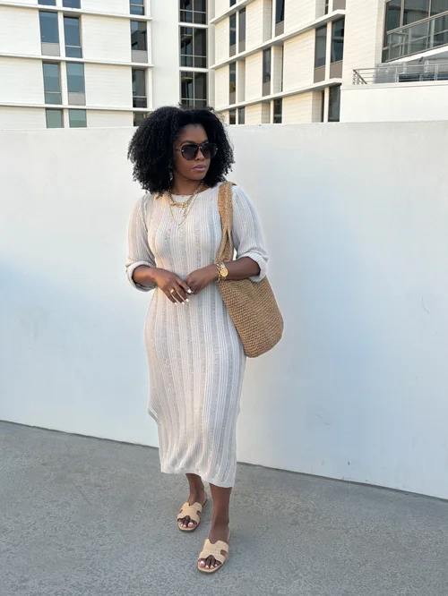 dress for less miami beach What I Wore in — LivinFearless RGroup_AW-DR-11381 chain strap detail Size:28/32 10 Beach wedding mini