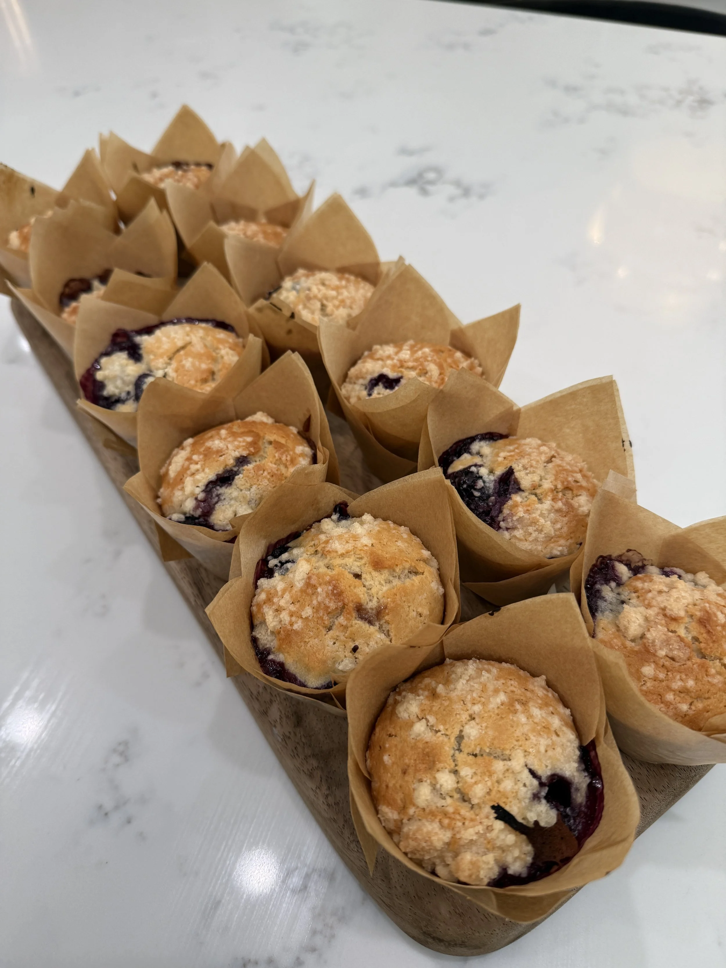 Homemade Blueberry Muffins with the BEST Crumble Topping