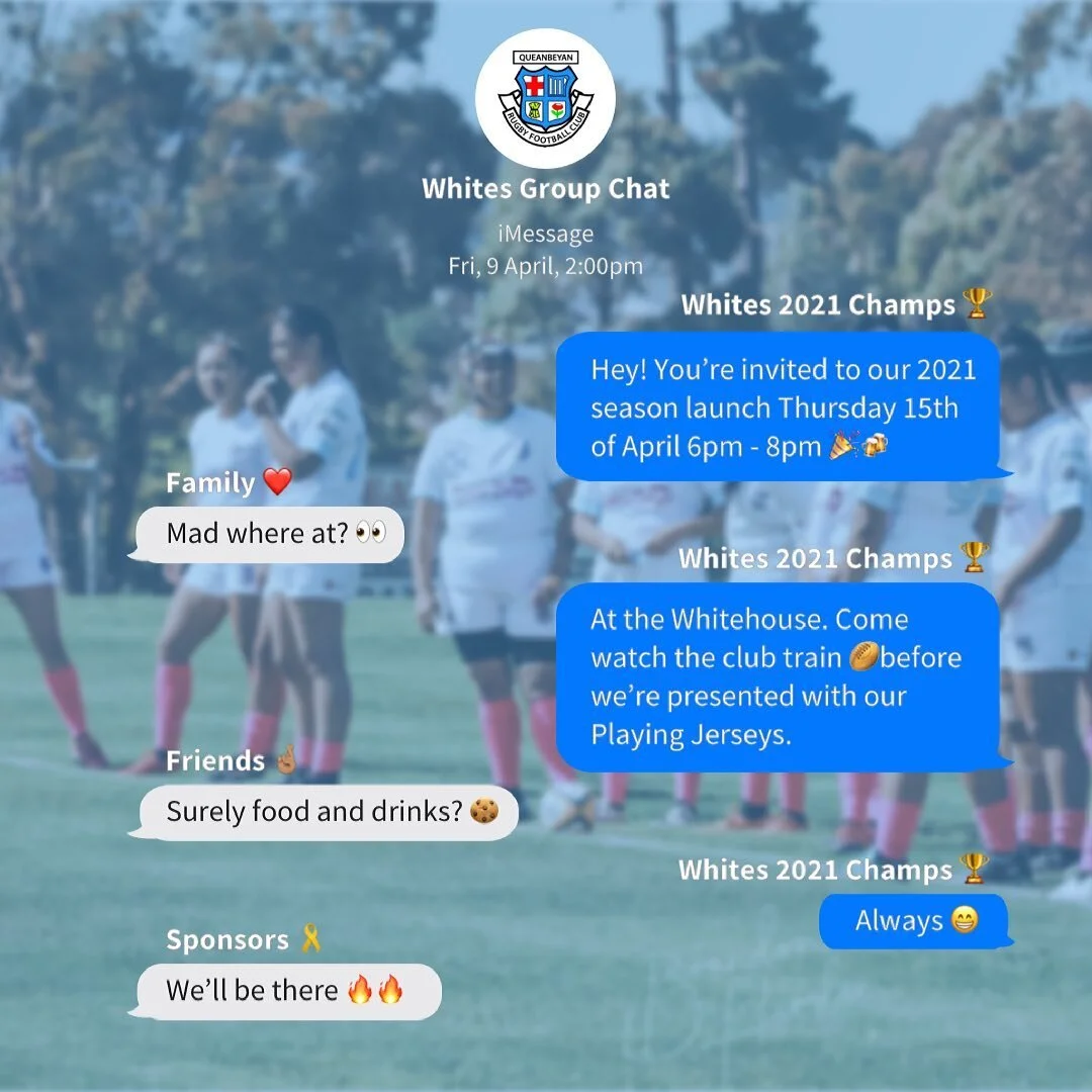 2021 Queanbeyan Whites Season Launch