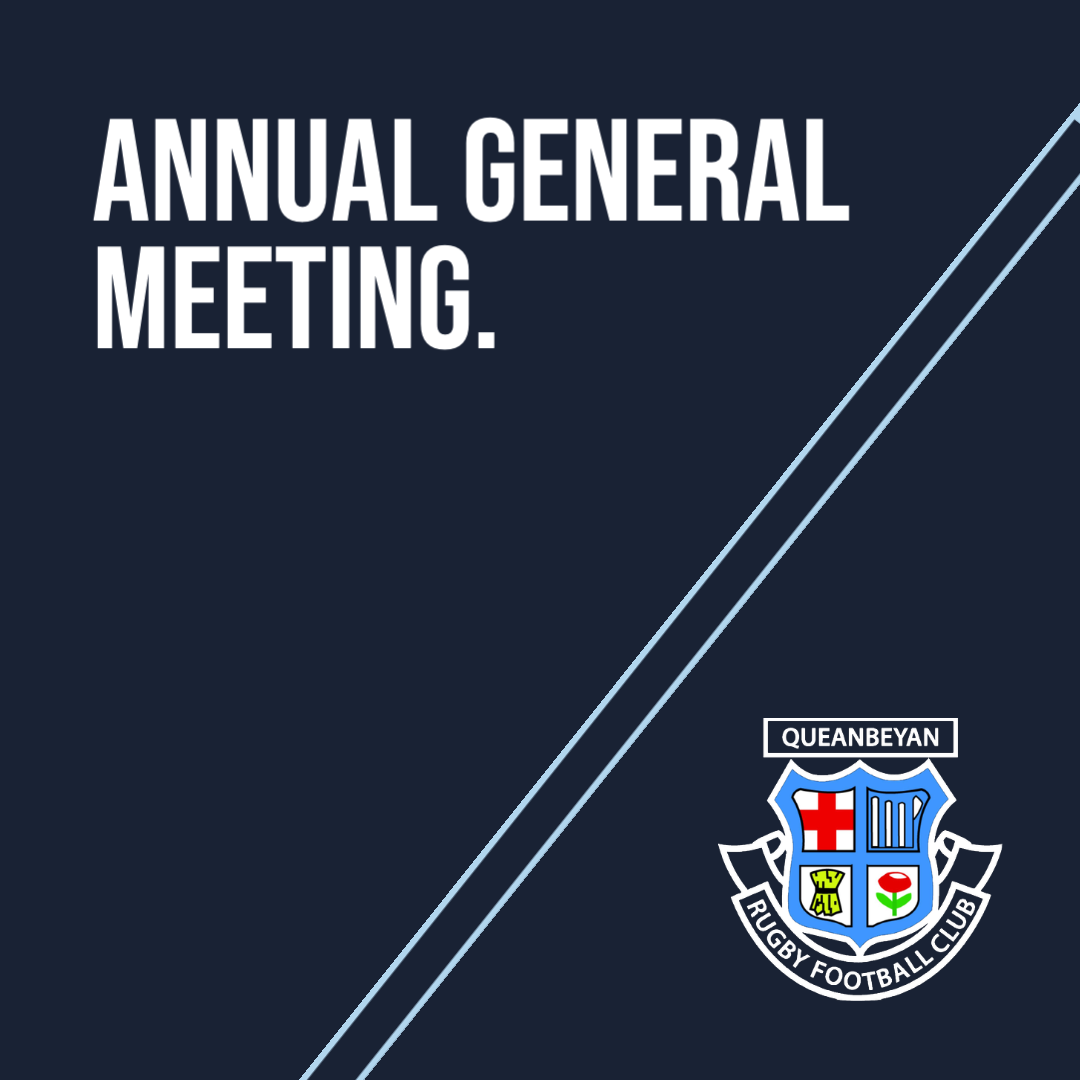 Queanbeyan whites rugby union club agm to be hosted on wednesday 8 december