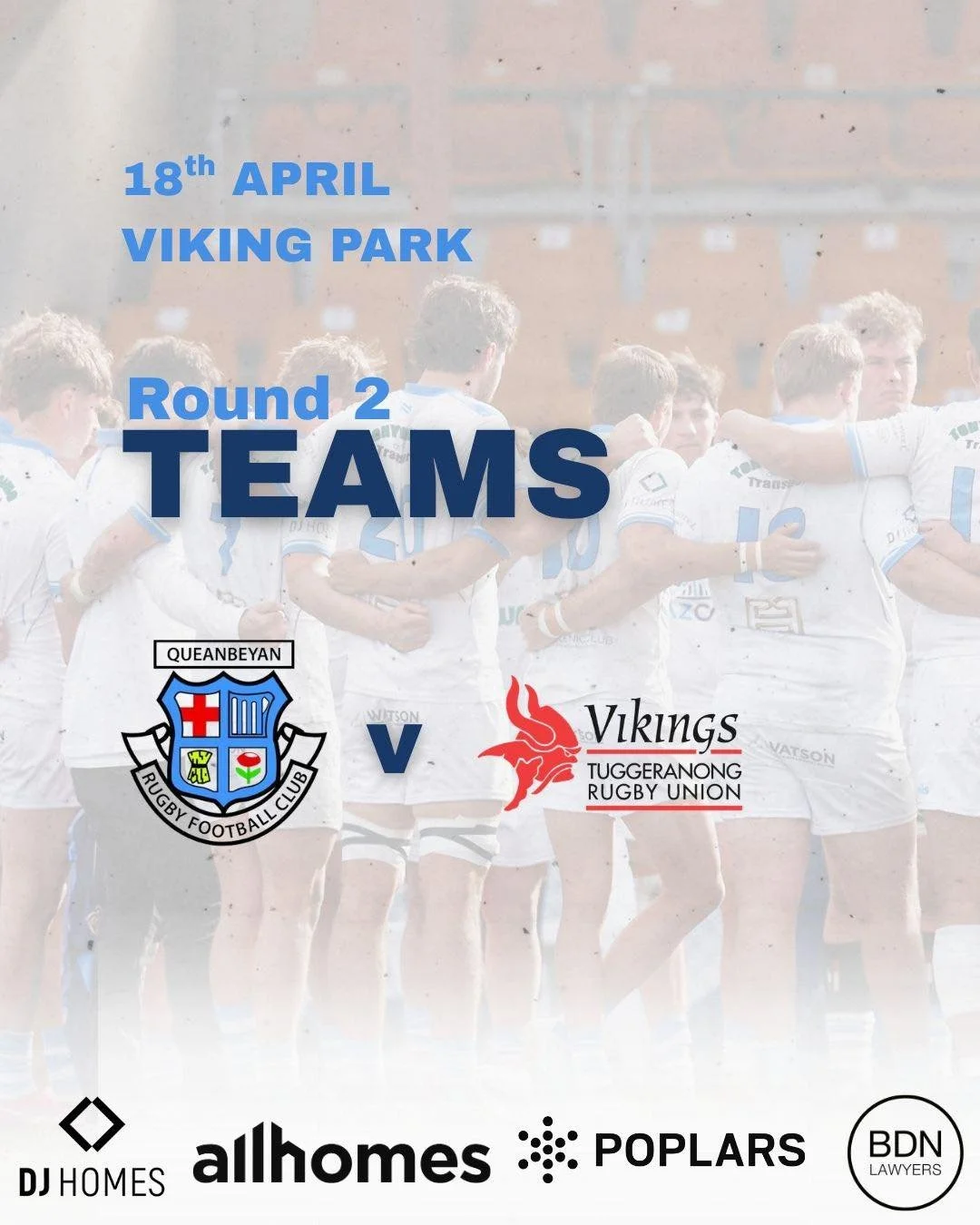 Round 2 teams against Vikings. Bye week for thirds and fourths!