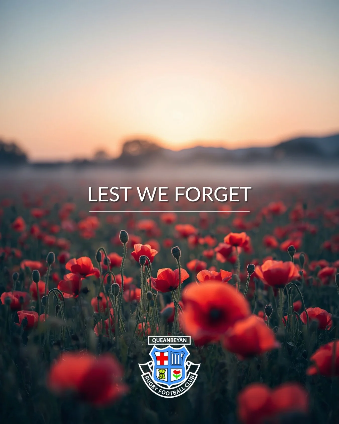 At the going down of the sun 
And in the morning,
We will remember them. 

We remember the sacrifice of those, particularly from the Queanbeyan community, who have served and those that are currently serving in uniform. 

Lest we forget.