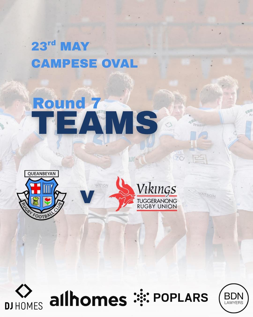 All roads lead to Campese Oval this Saturday 🤍🩵
2nds, Colts, 3rds &amp; 4ths are all at home for Round 7 against Vikings as we celebrate Family &amp; Community Round and proudly supporting charity RUN DIPG