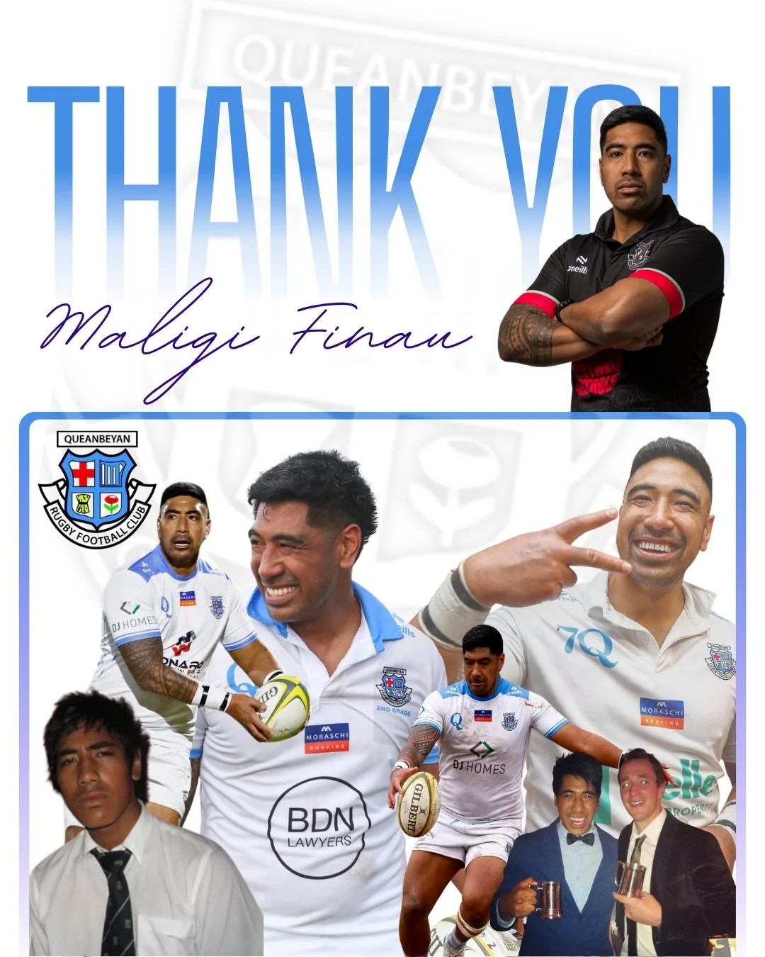 Sad to say that it will be Maligi&rsquo;s last game for the club this weekend. 

Milsy has been a cornerstone of our club for years building our whites values on and off the park. His dedication and passion towards our community has been outstanding 