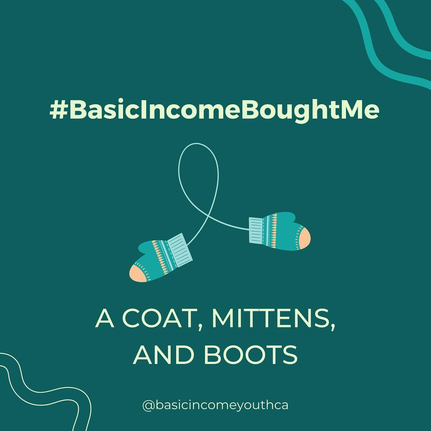 When it comes to winter clothing like jackets and coats, getting good quality items that actually keep us warm is an investment - and one that not everyone can afford. For this OBIP participant (and many others), #BasicIncomeBoughtMe a new collection