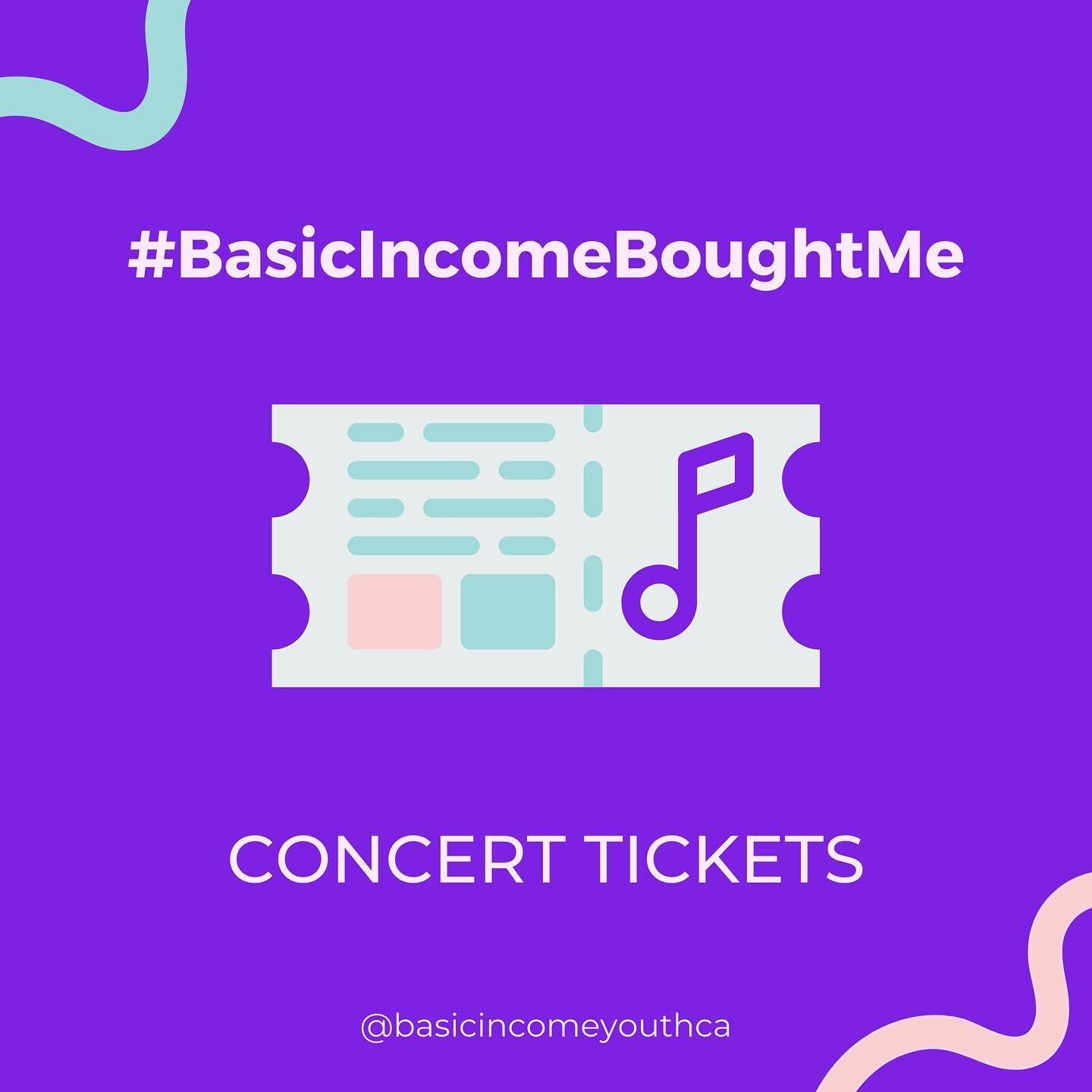 There's something incredibly special about seeing your favourite singer or band perform - but for many, the cost of enjoying live music can be prohibitive. For this OBIP participant, #BasicIncomeBoughtMe concert tickets, and the opportunity to experi