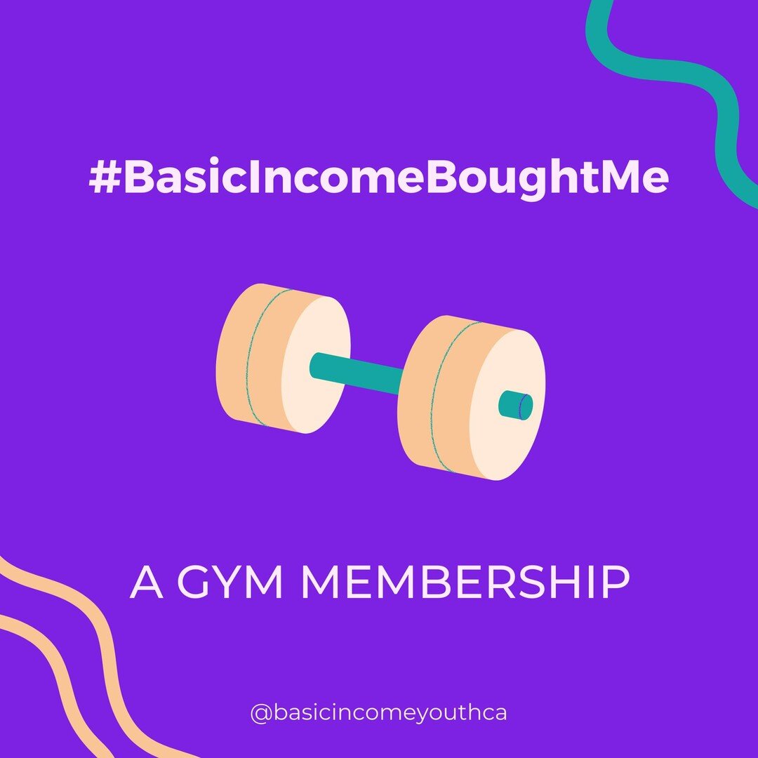 Access to a variety of equipment, facilities, and classes to get your body moving shouldn't be restricted by income. For this OBIP participant, #BasicIncomeBoughtMe a gym membership - and that &quot;feeling fabulous&quot; energy ✨ 
.
Image descriptio