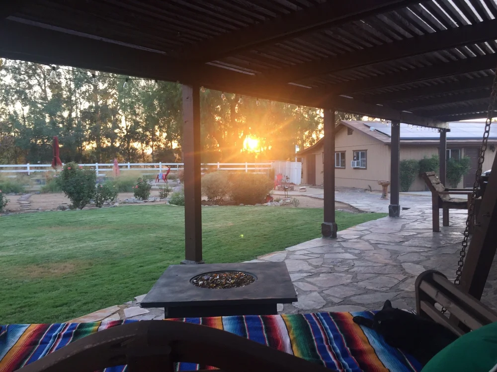 Saddleback view from porch at sunset.JPG