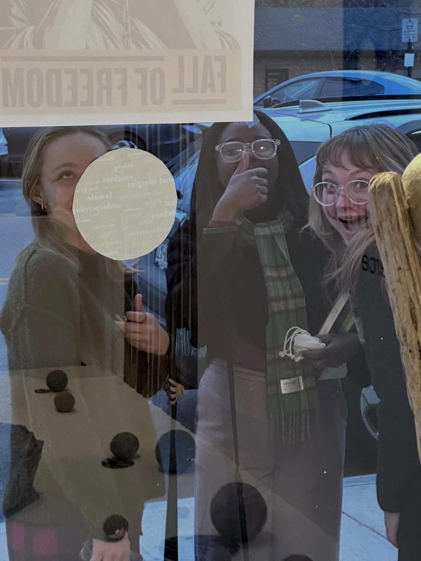 Final day to view our Fall of Freedom window installations! 🇺🇸

Take a stand against the erasure of people and ideas. 📢
#falloffreedom

@solipierce 
@gfkimmerling 

#democracynow #democracyinaction #protestart