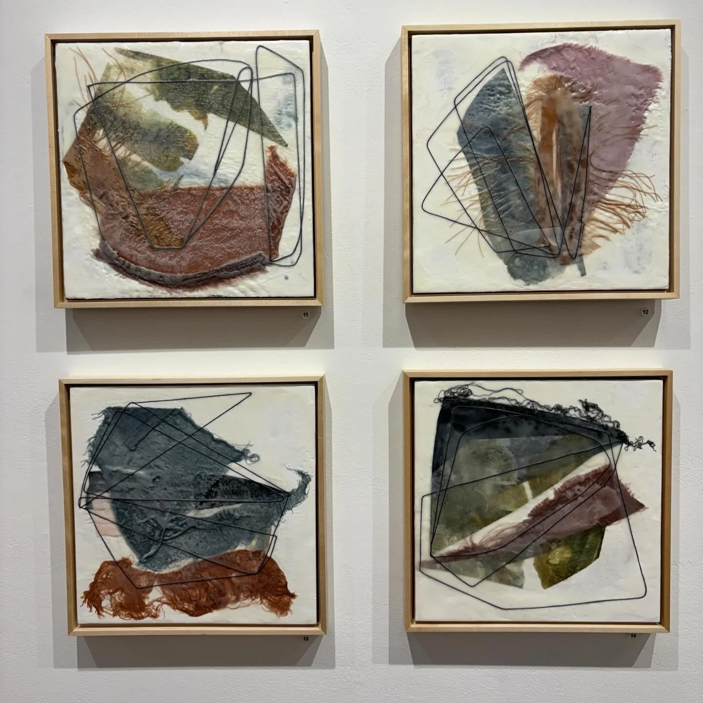 Alaina Enslen&rsquo;s practice merges encaustic, textiles, and natural materials to explore the poetics of memory, identity, and transformation. 

Her work is on view in gallery 2 as part of &ldquo;Structure&rdquo;- a two person exhibit with ceramic 